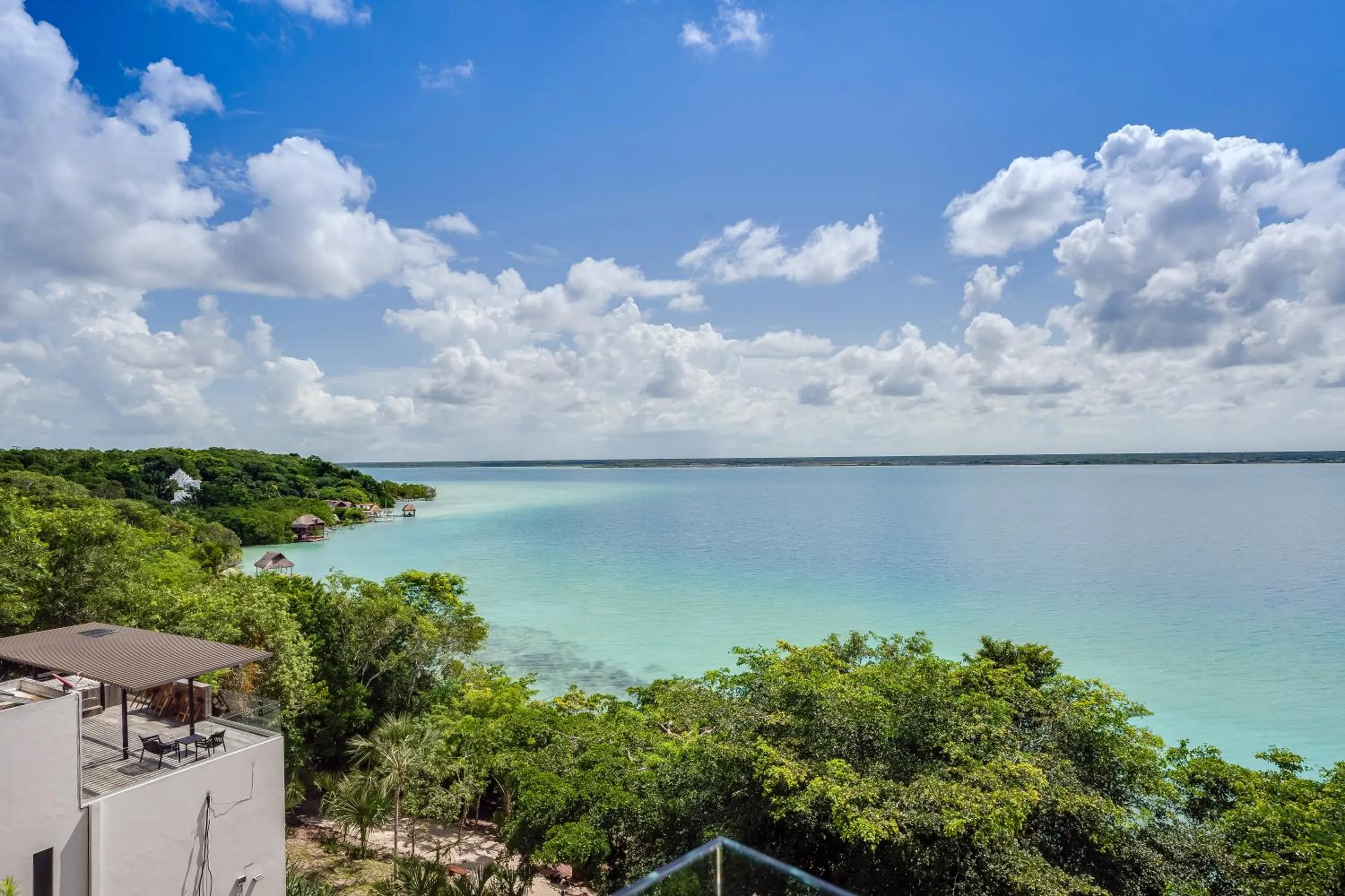 Lake view in MBH Maya Bacalar Hotel Boutique