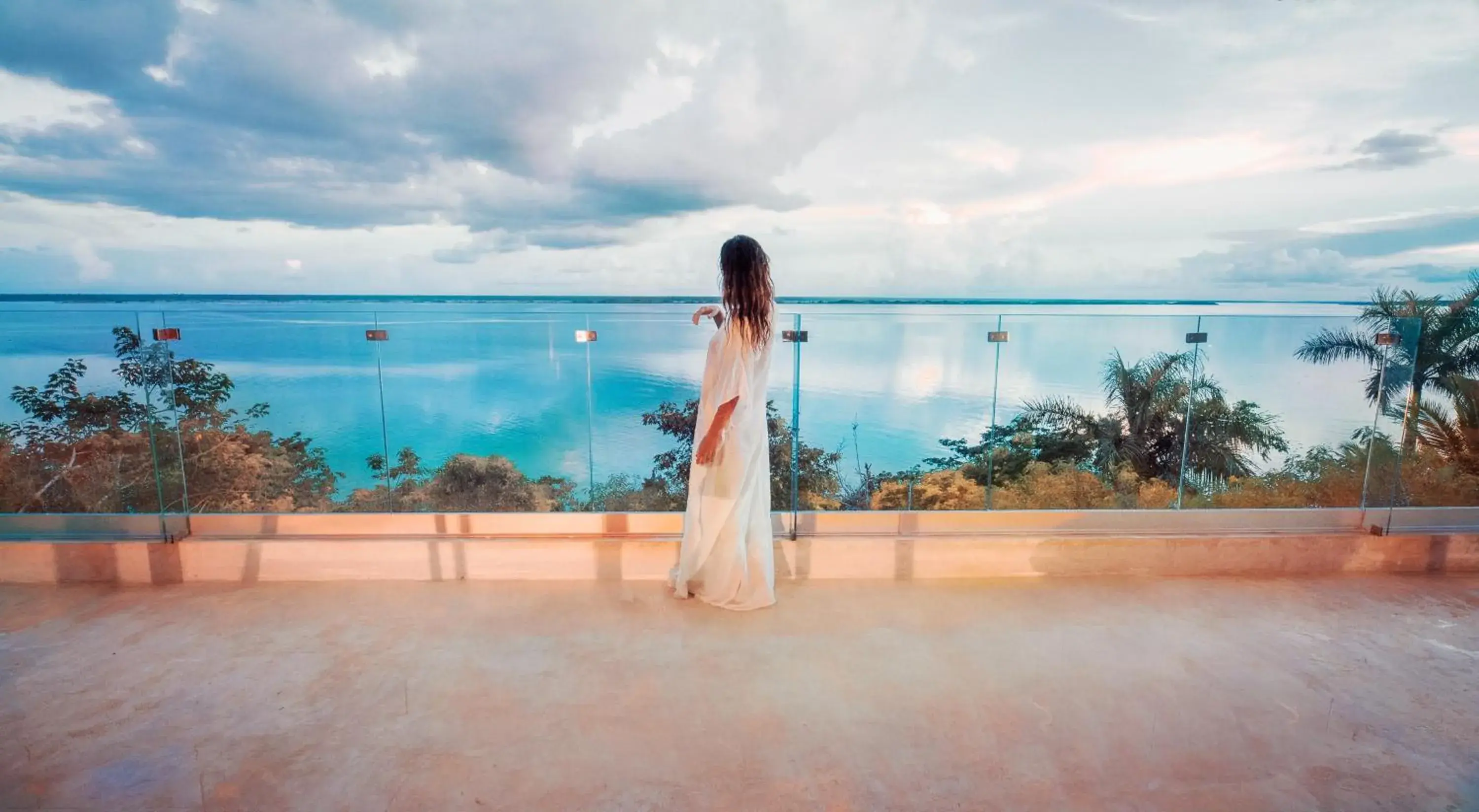 Lake view in MBH Maya Bacalar Hotel Boutique Lake view in MBH Maya Bacalar Hotel Boutique