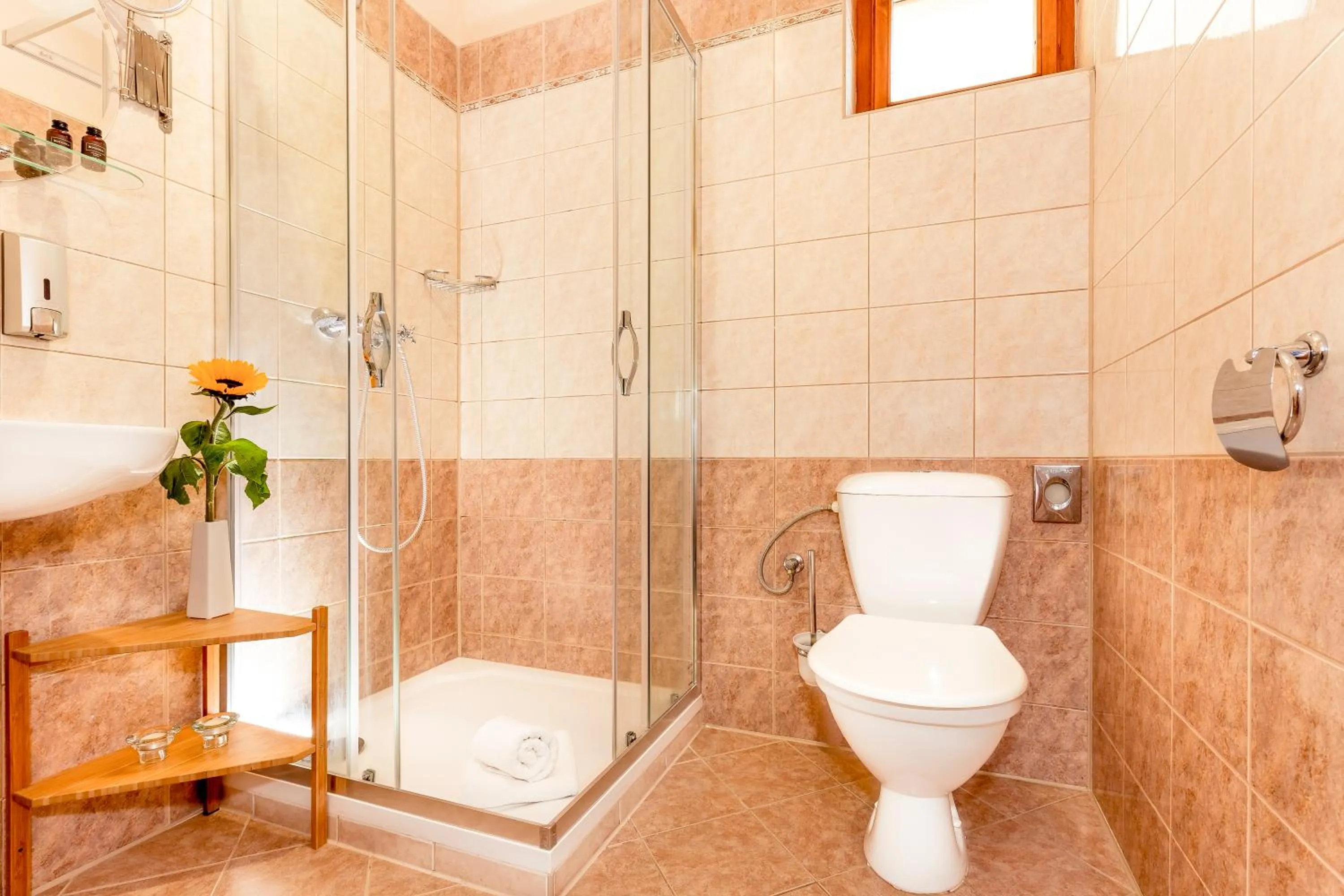 Shower in Hotel Panská