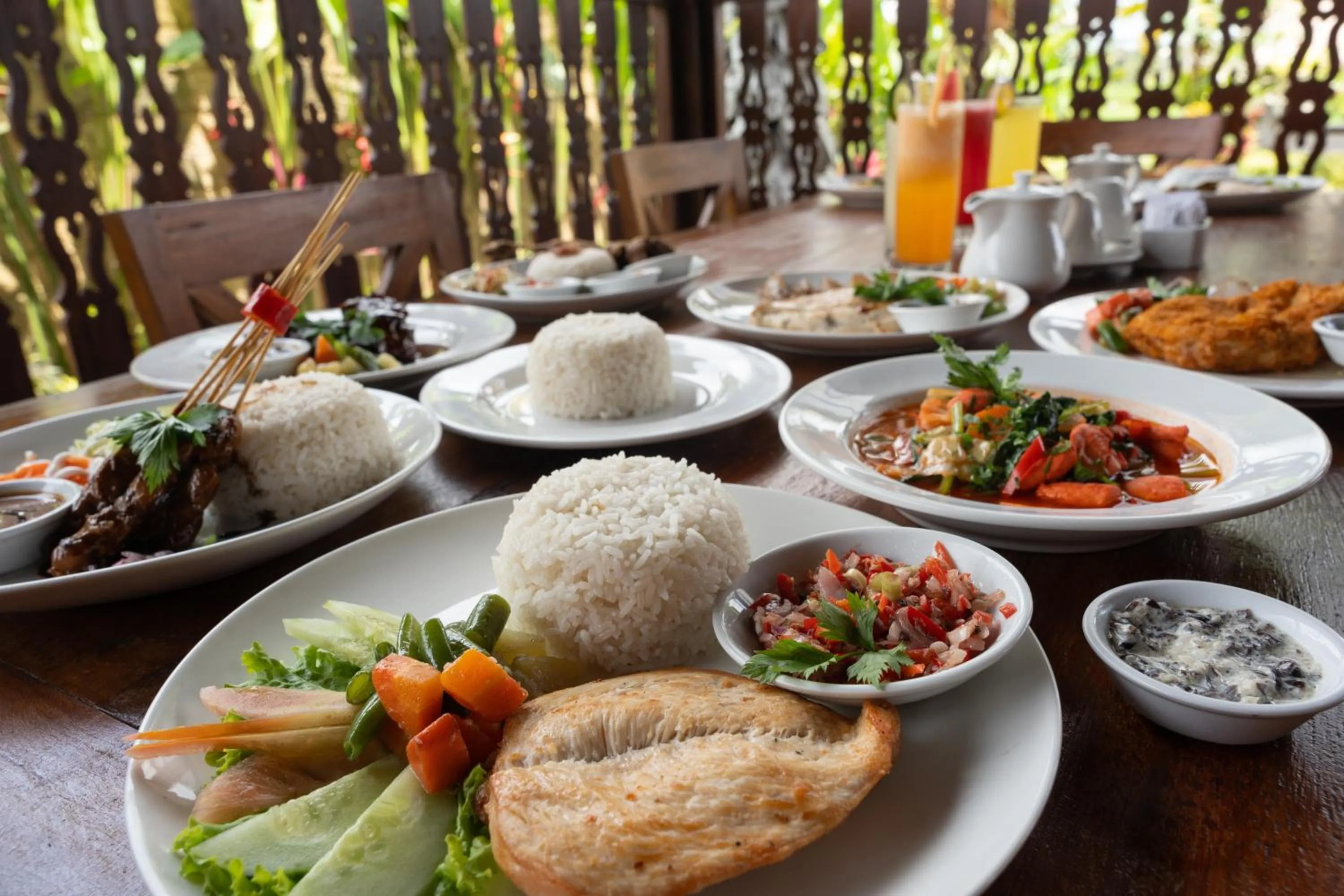 Food and drinks in Uma Sebatu Villa Ubud