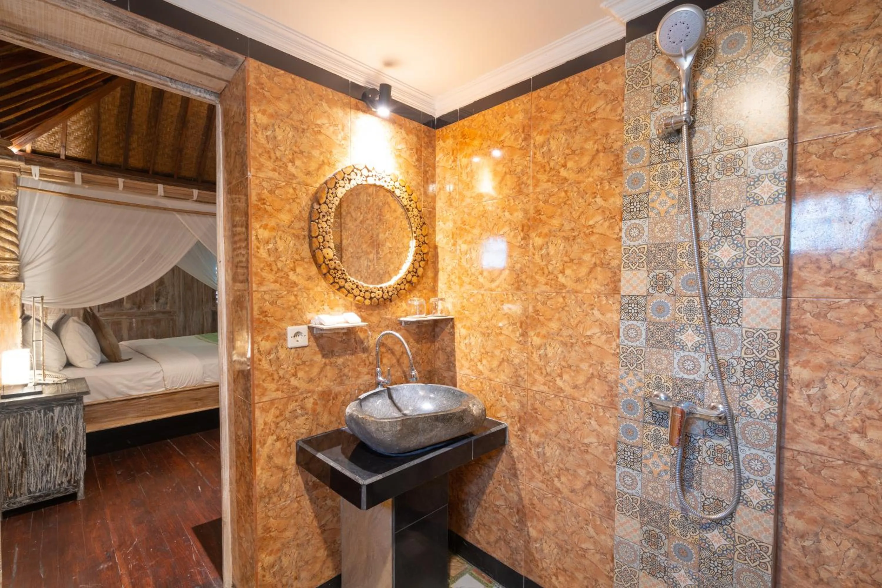 Shower in Uma Sebatu Villa Ubud