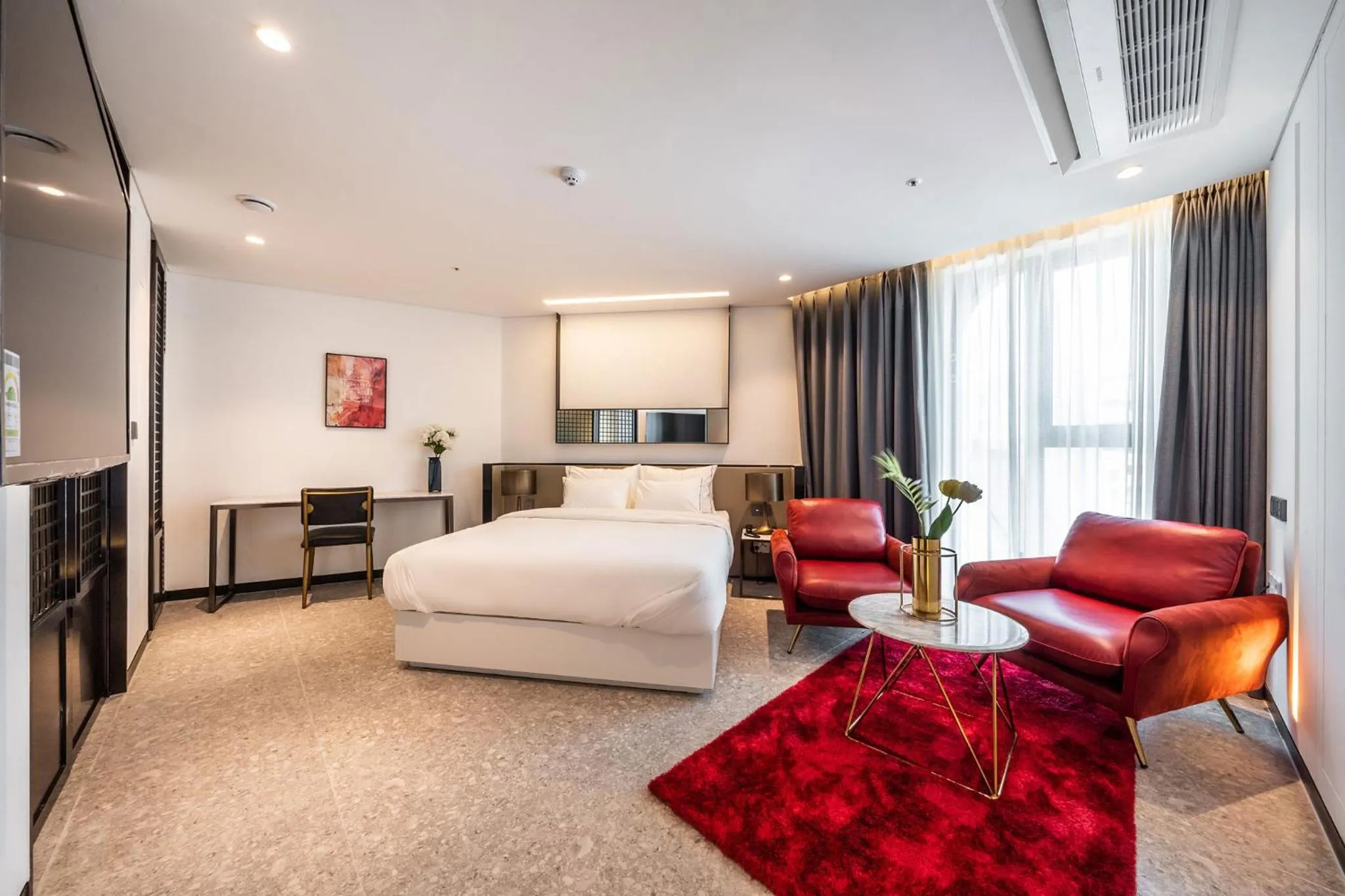 Bed in Hotel the Castle Jamsil-Sene