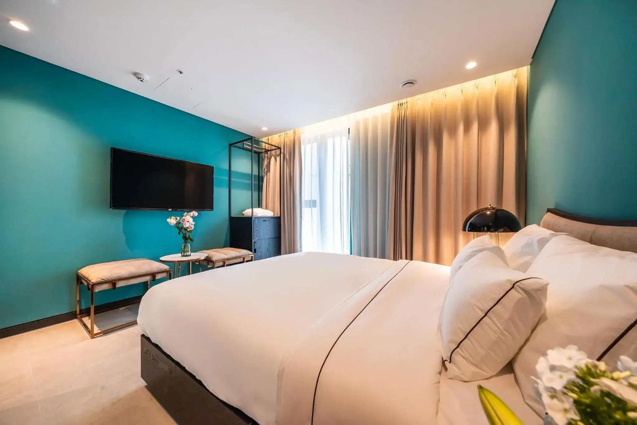 Bed in Hotel the Castle Jamsil-Sene Bed in Hotel the Castle Jamsil-Sene