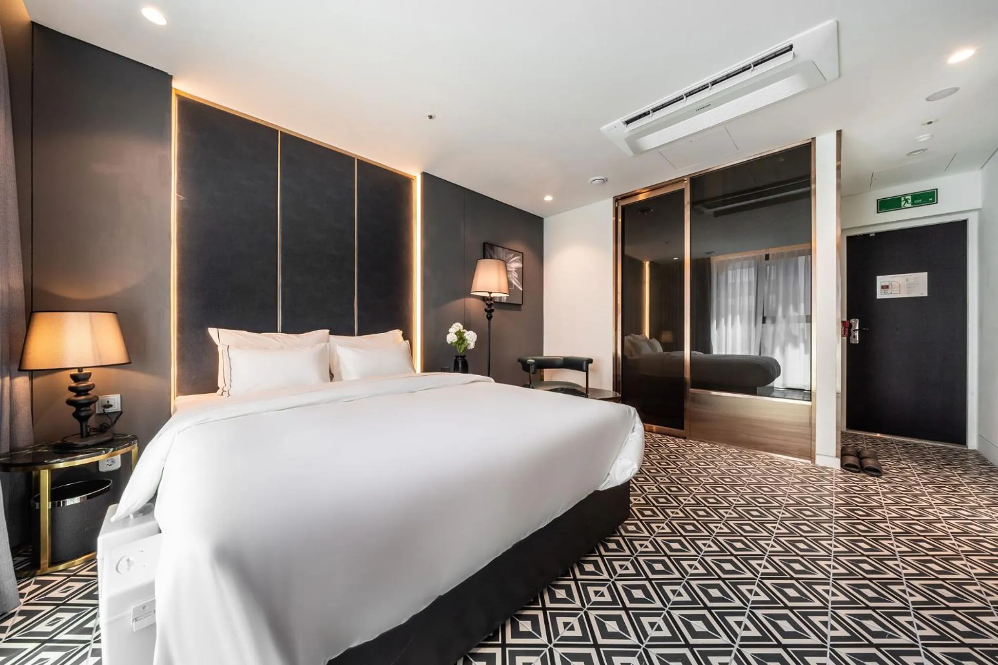 Bed in Hotel the Castle Jamsil-Sene