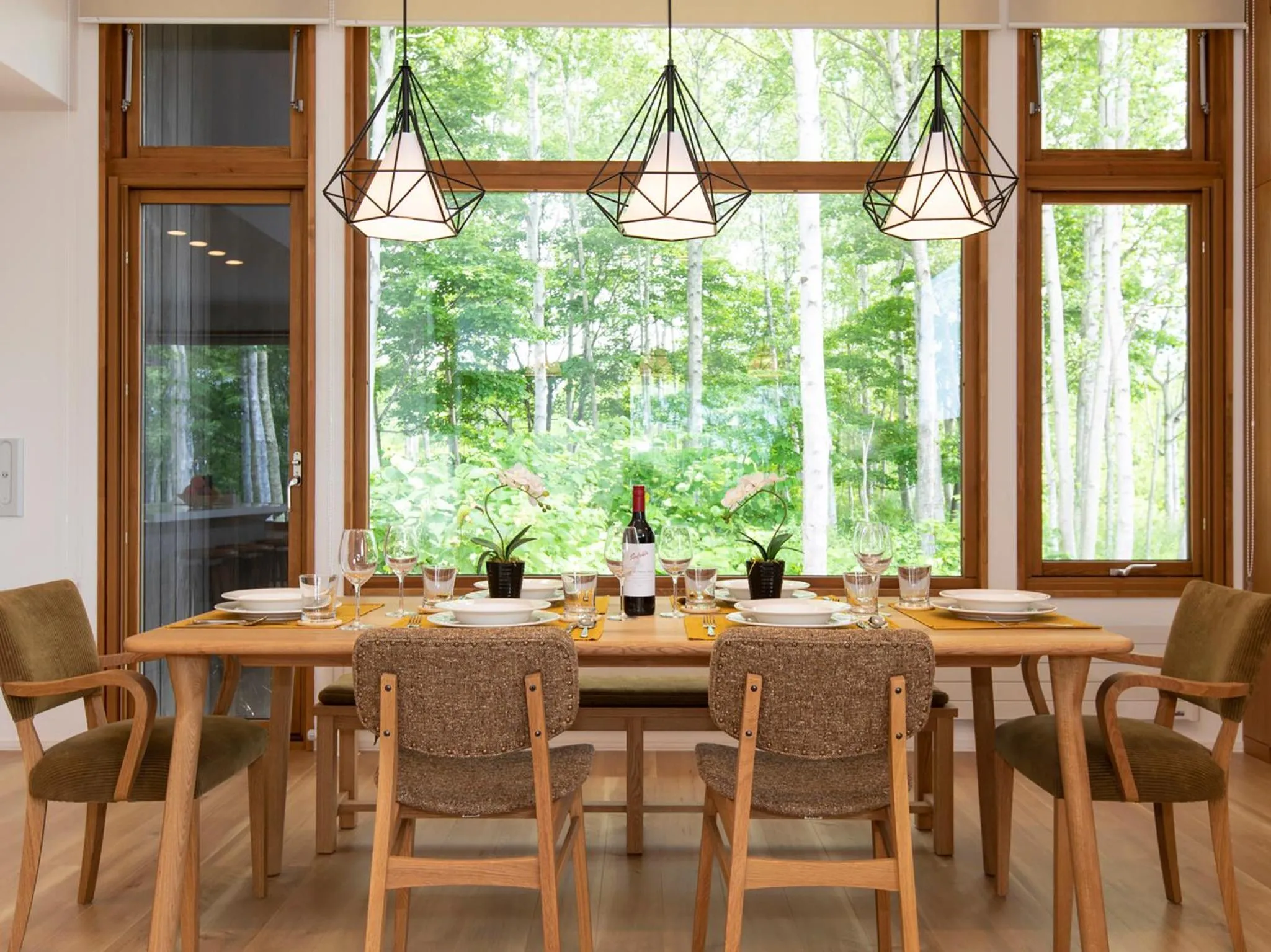 Dining area in Birchwood Chalet