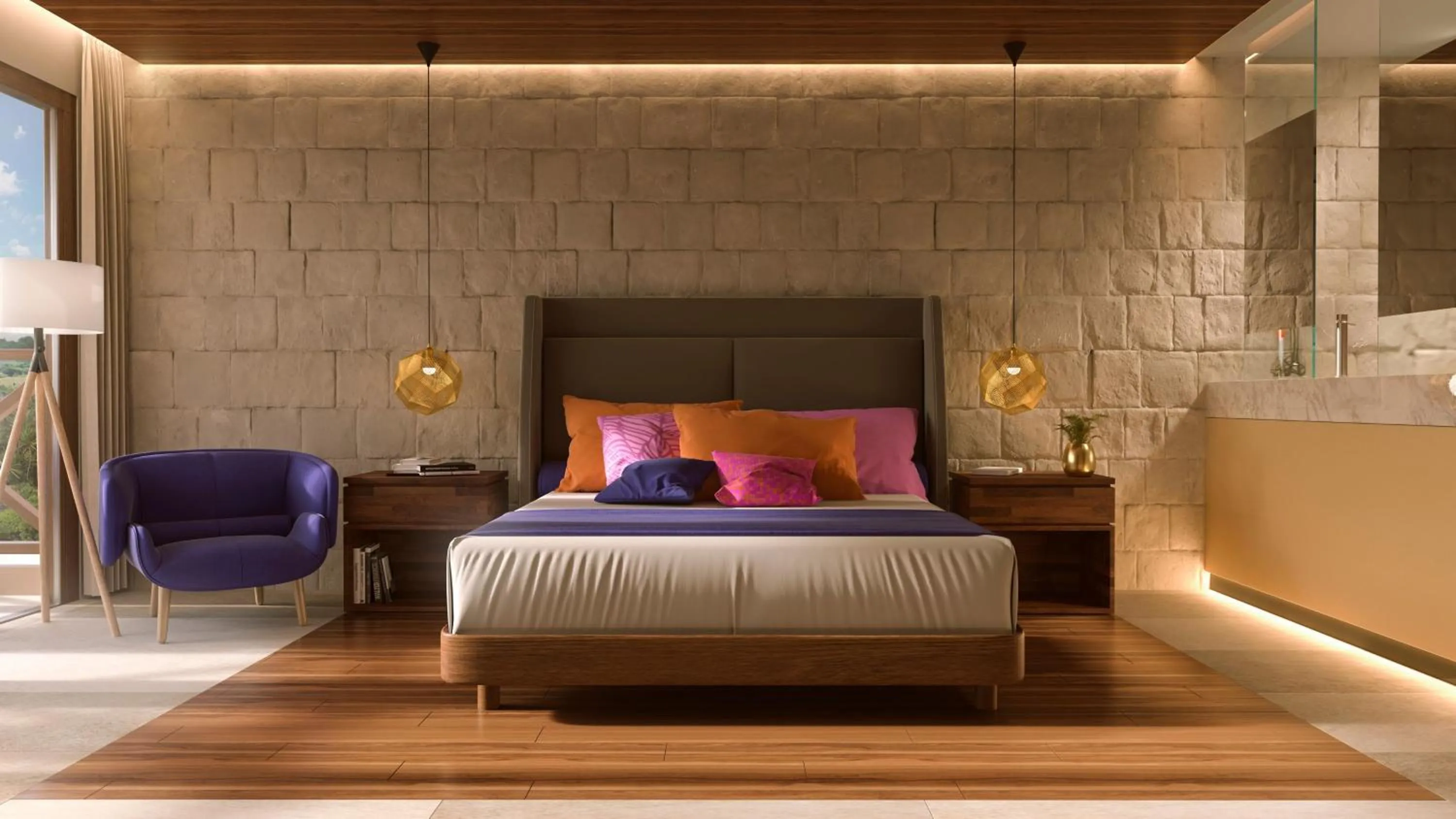 Bed in Hotel Beló Isla Mujeres - All Inclusive - Sargassum Free