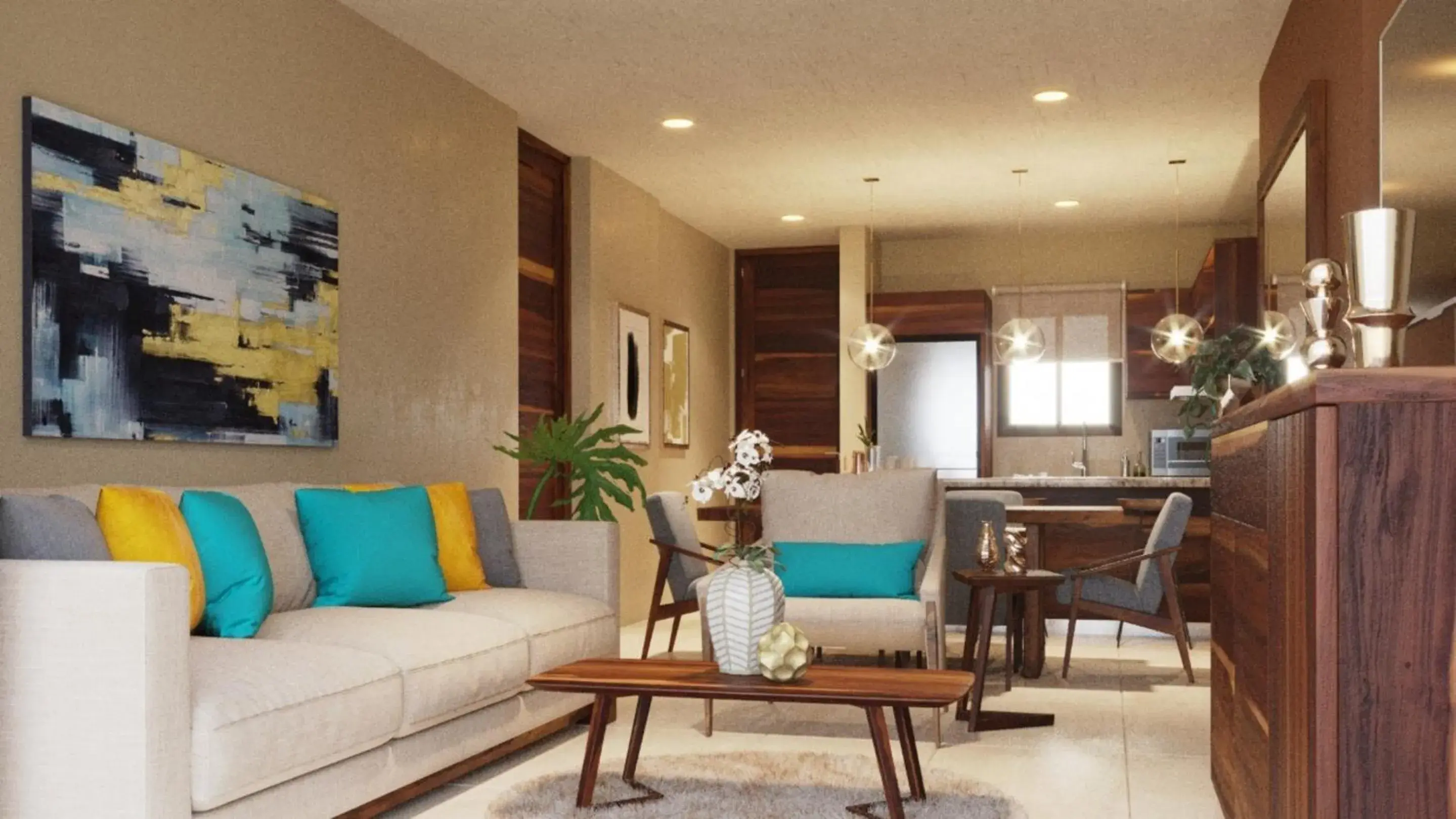 Living room in Hotel Beló Isla Mujeres - All Inclusive - Sargassum Free Living room in Hotel Beló Isla Mujeres - All Inclusive - Sargassum Free