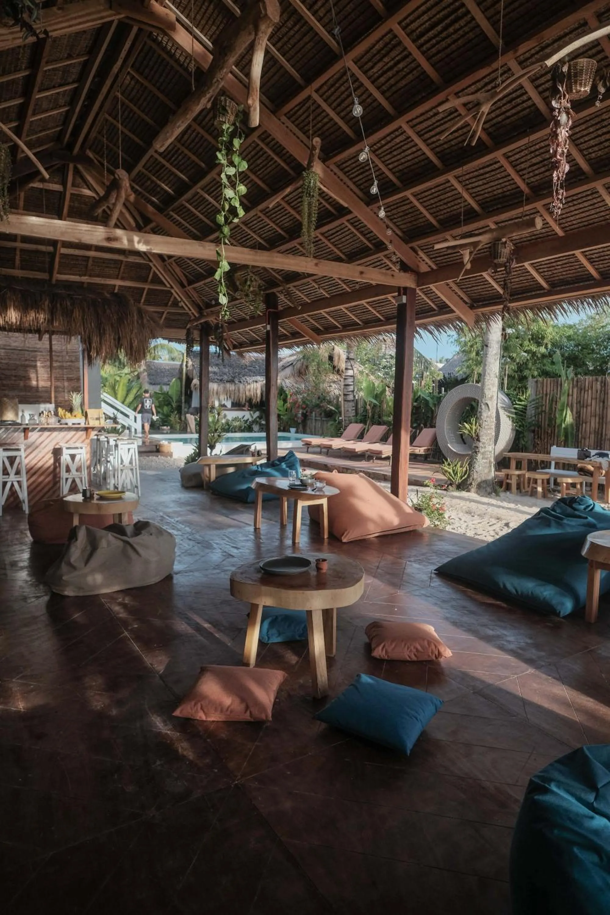 Seating area in Happiness Beach Resort Siargao