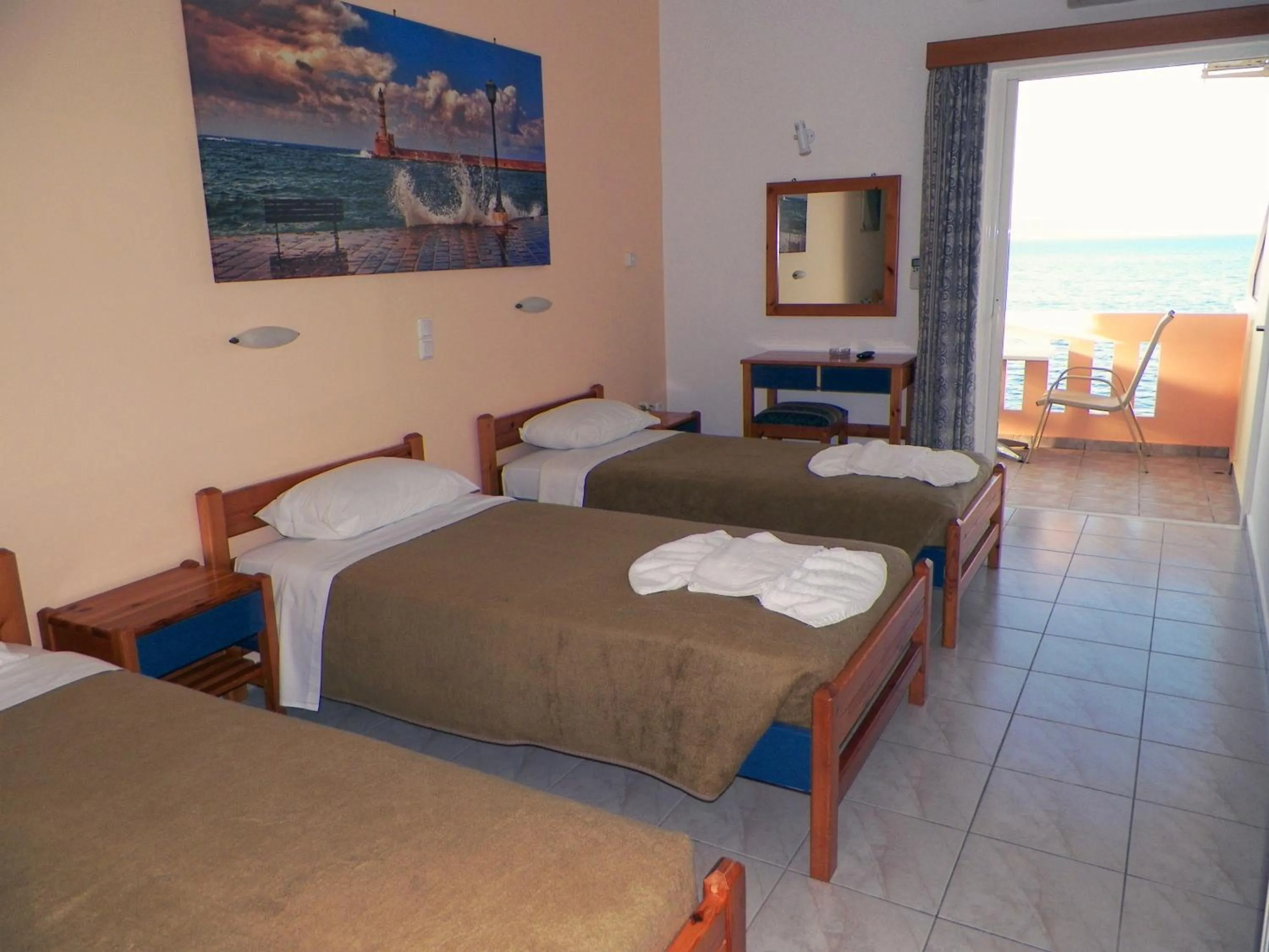 Balcony/Terrace, Bed in Christi Apartments