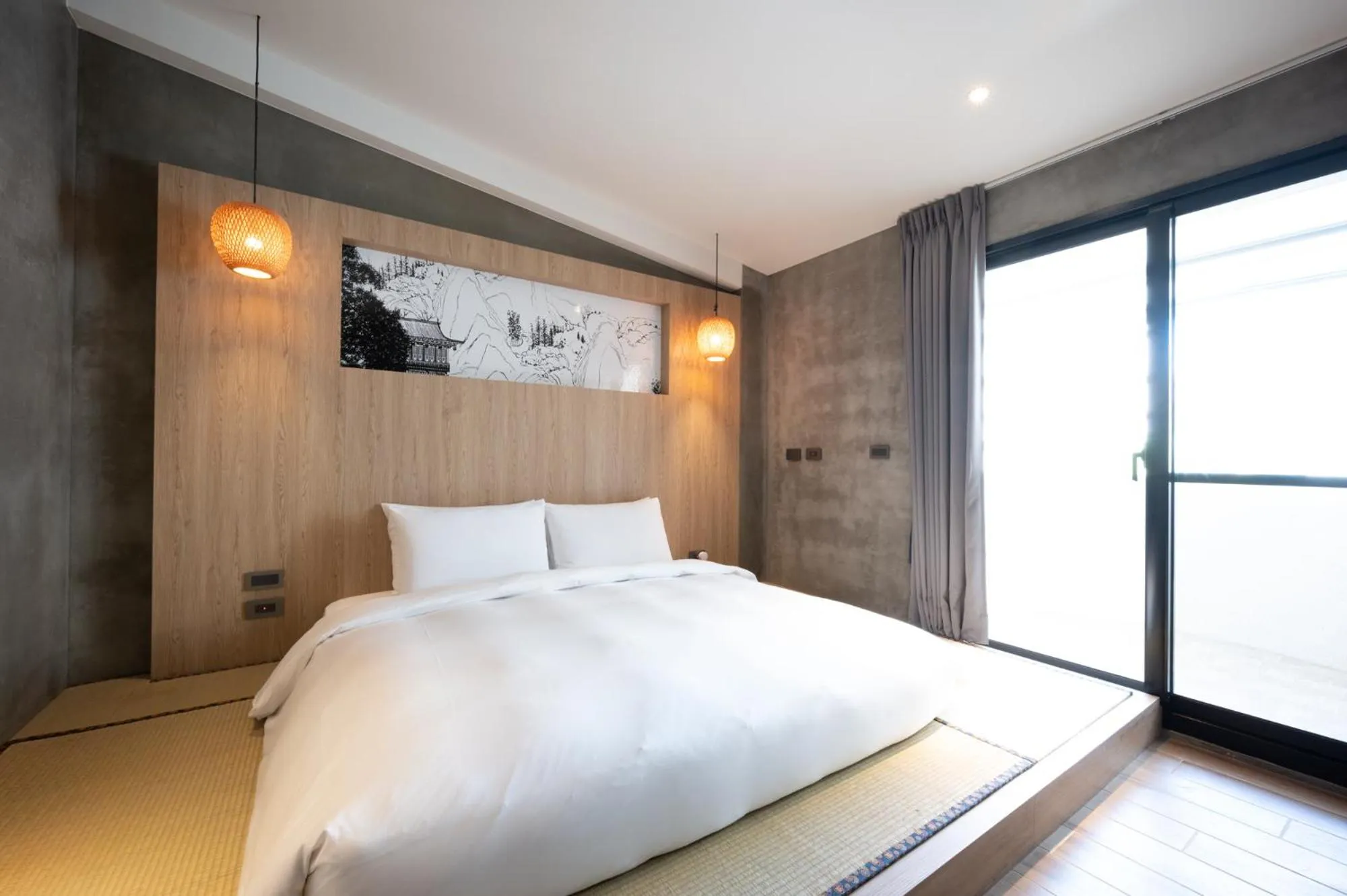 Photo of the whole room, Bed in Yunoyado Onsen Hot Spring Hotel Deyang