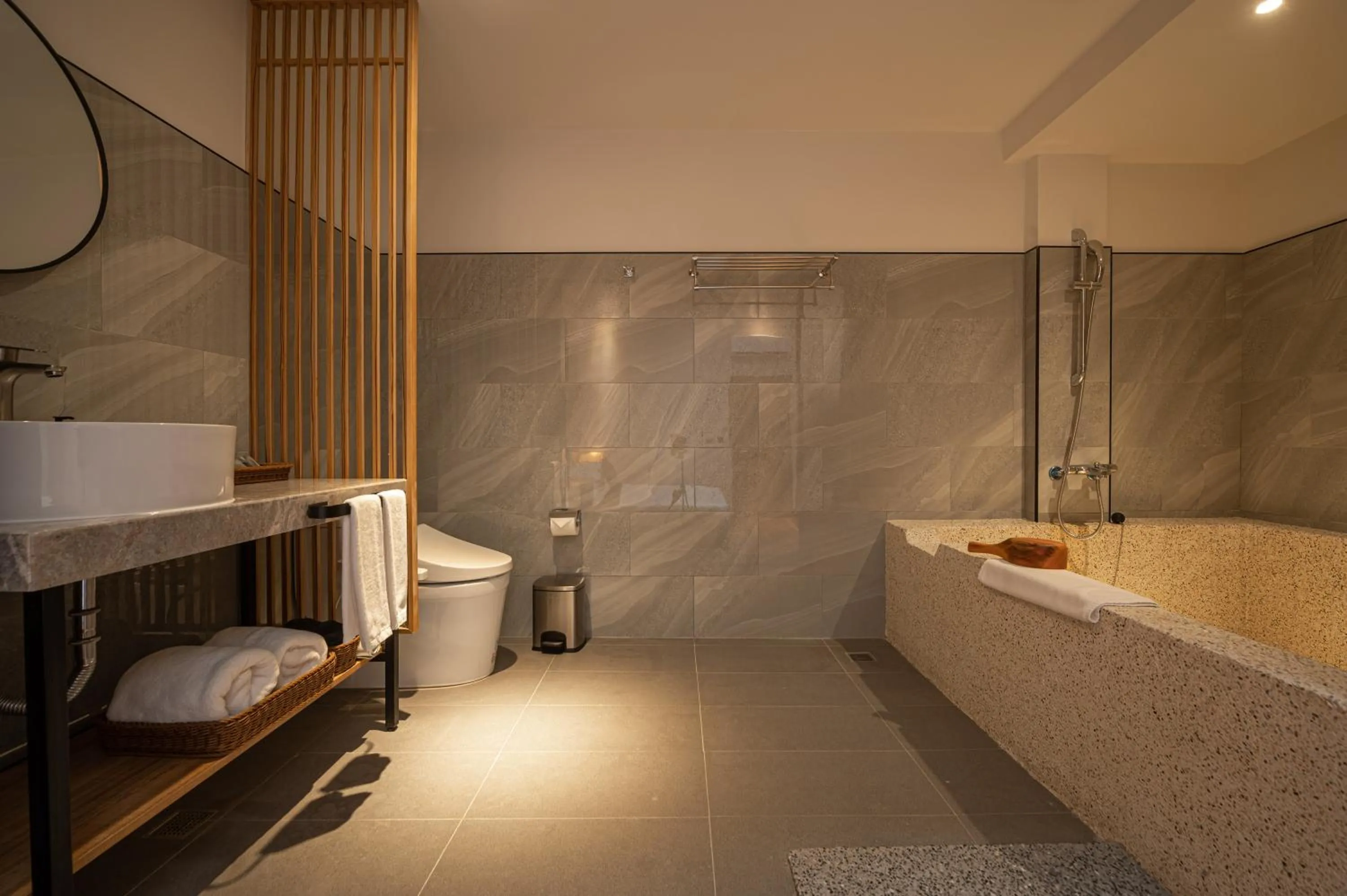 Bathroom in Yunoyado Onsen Hot Spring Hotel Deyang