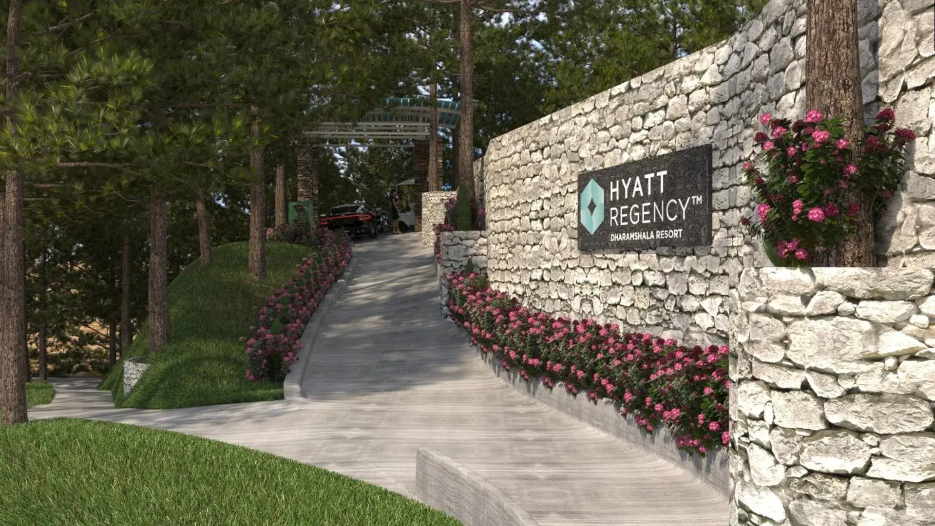 Facade/entrance in Hyatt Regency Dharamshala Resort Facade/entrance in Hyatt Regency Dharamshala Resort