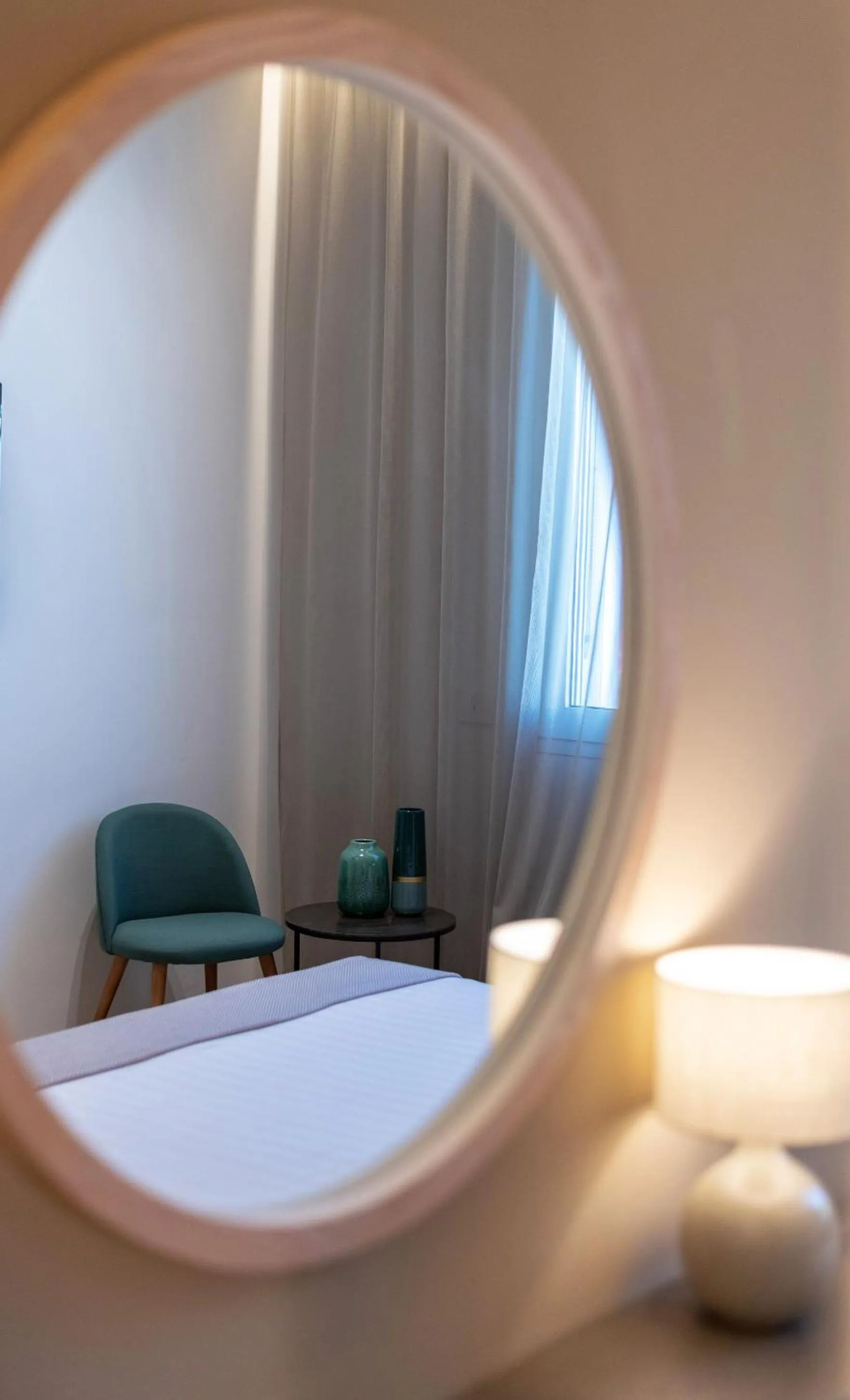 Bed in Le Palmette Suites