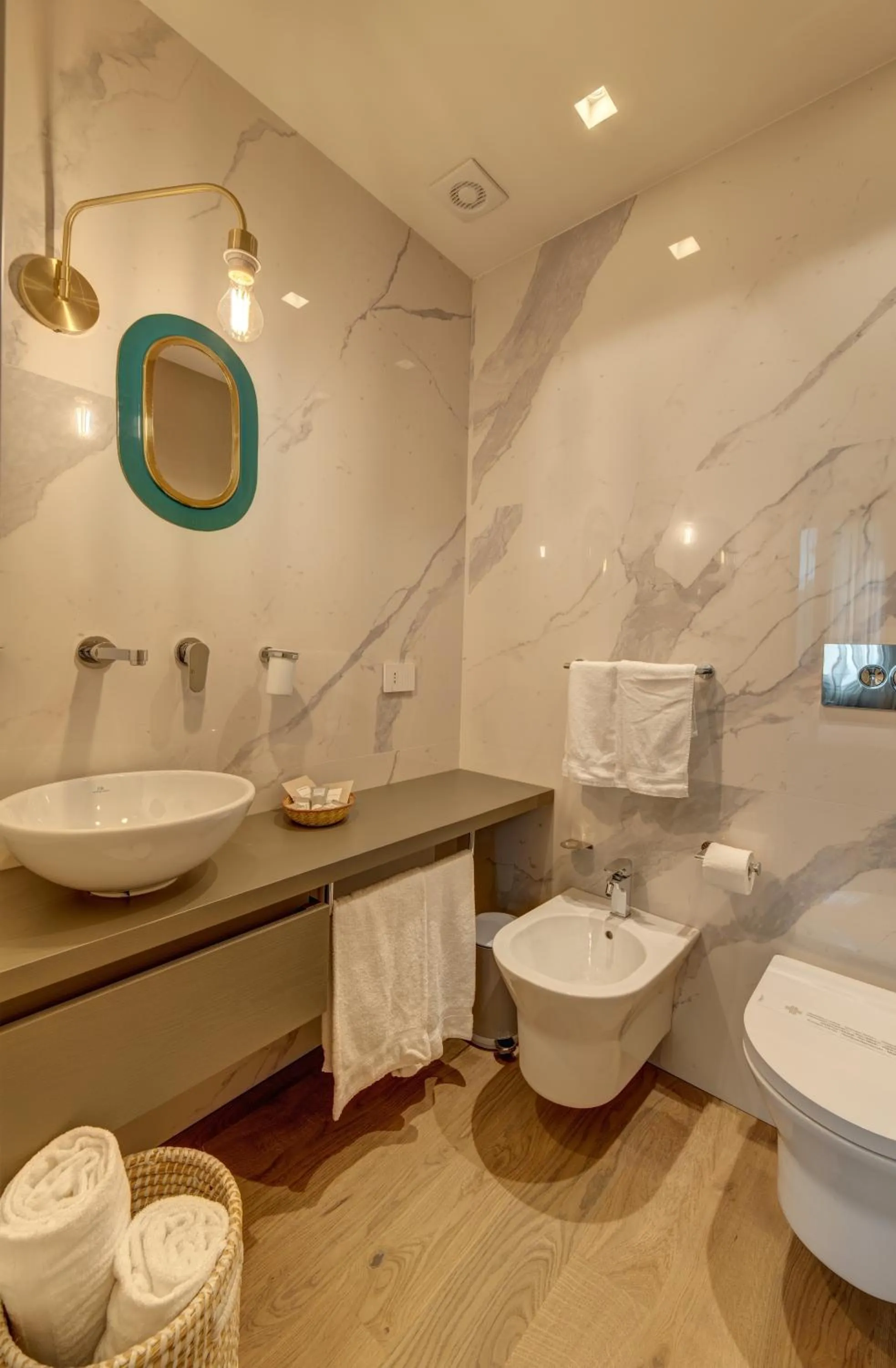 Bathroom in Le Palmette Suites