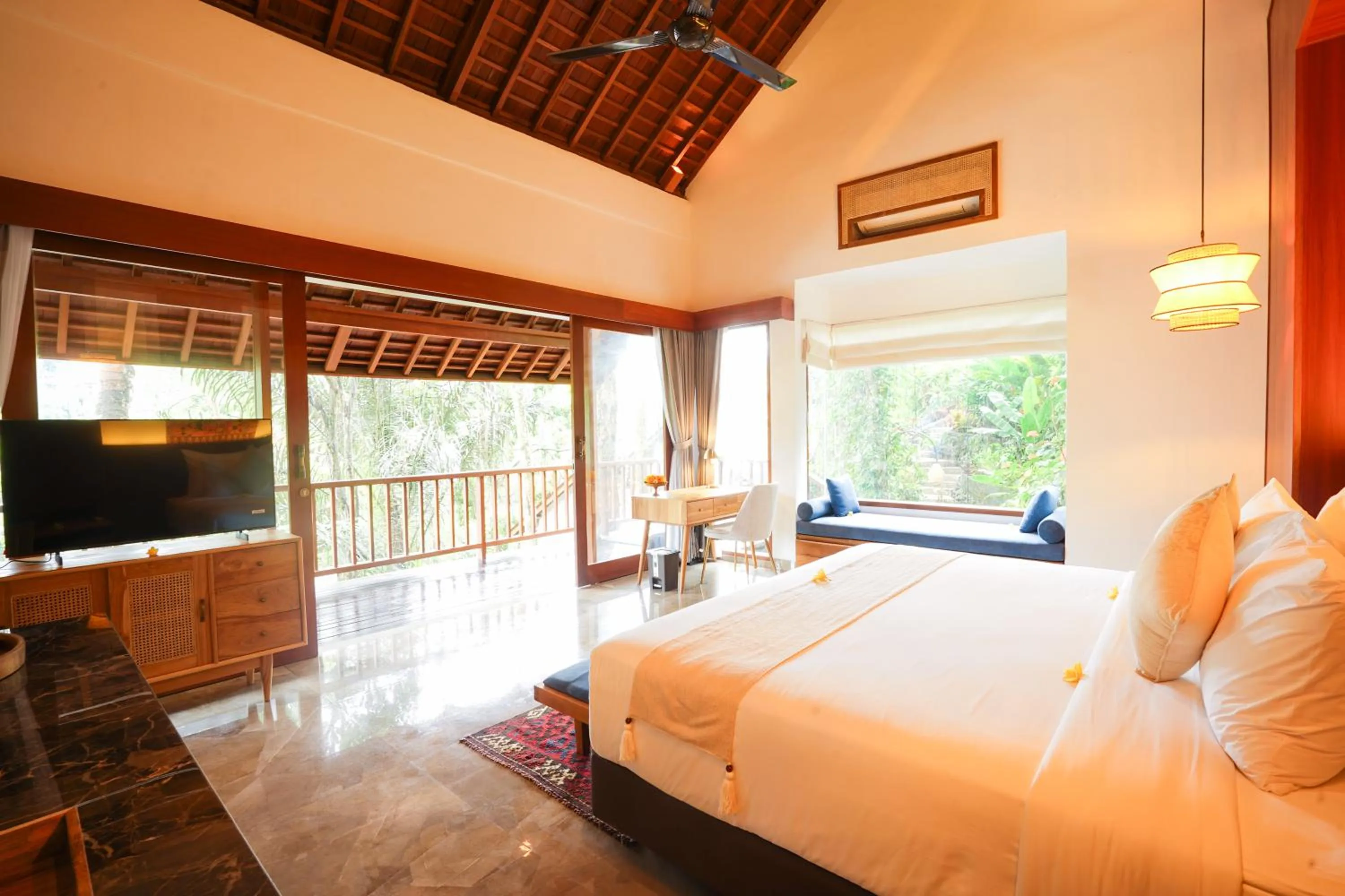 Bed in The Allure Ubud Villas & Spa crafted by freshWater Asia