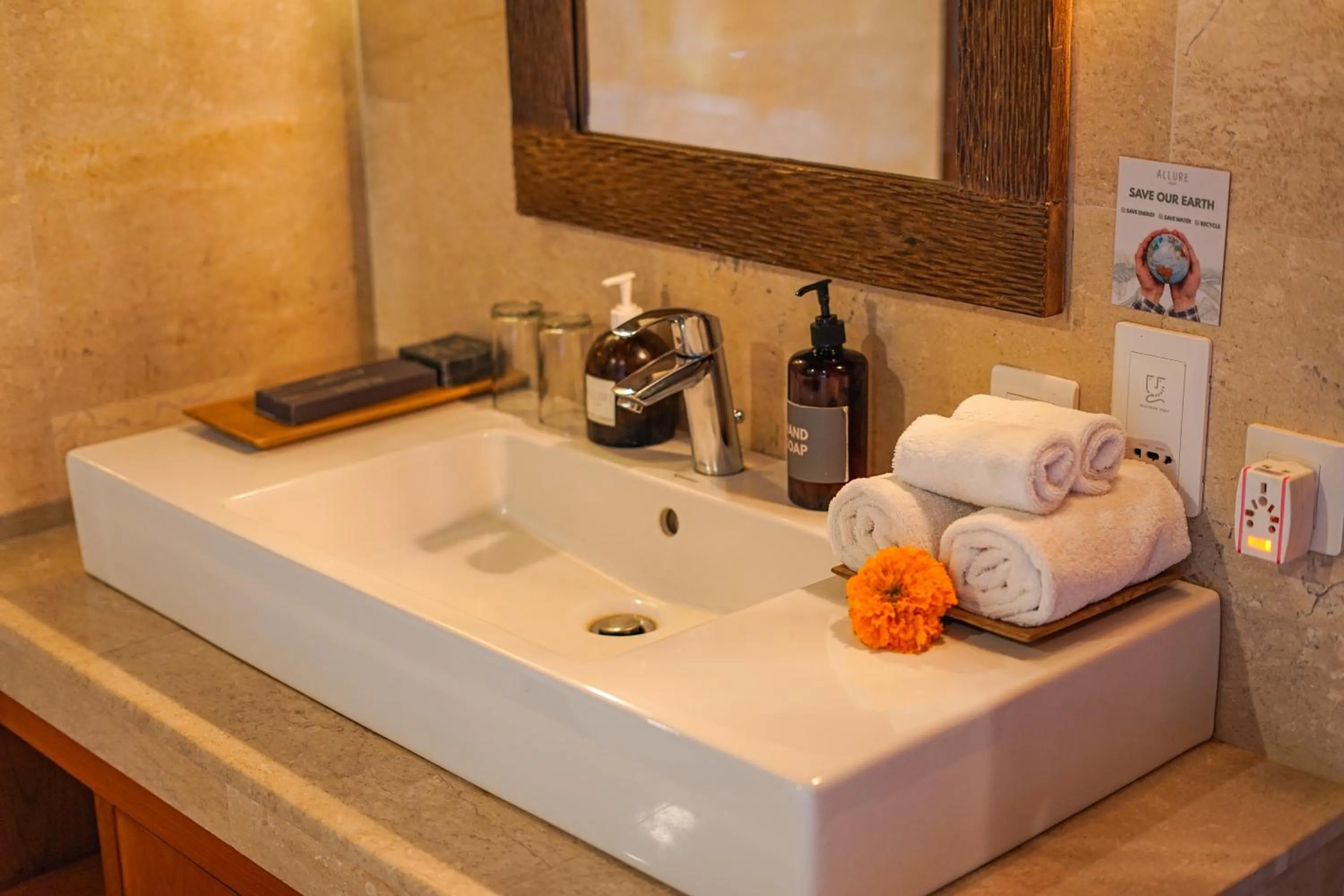 Bathroom in The Allure Ubud Villas & Spa crafted by freshWater Asia
