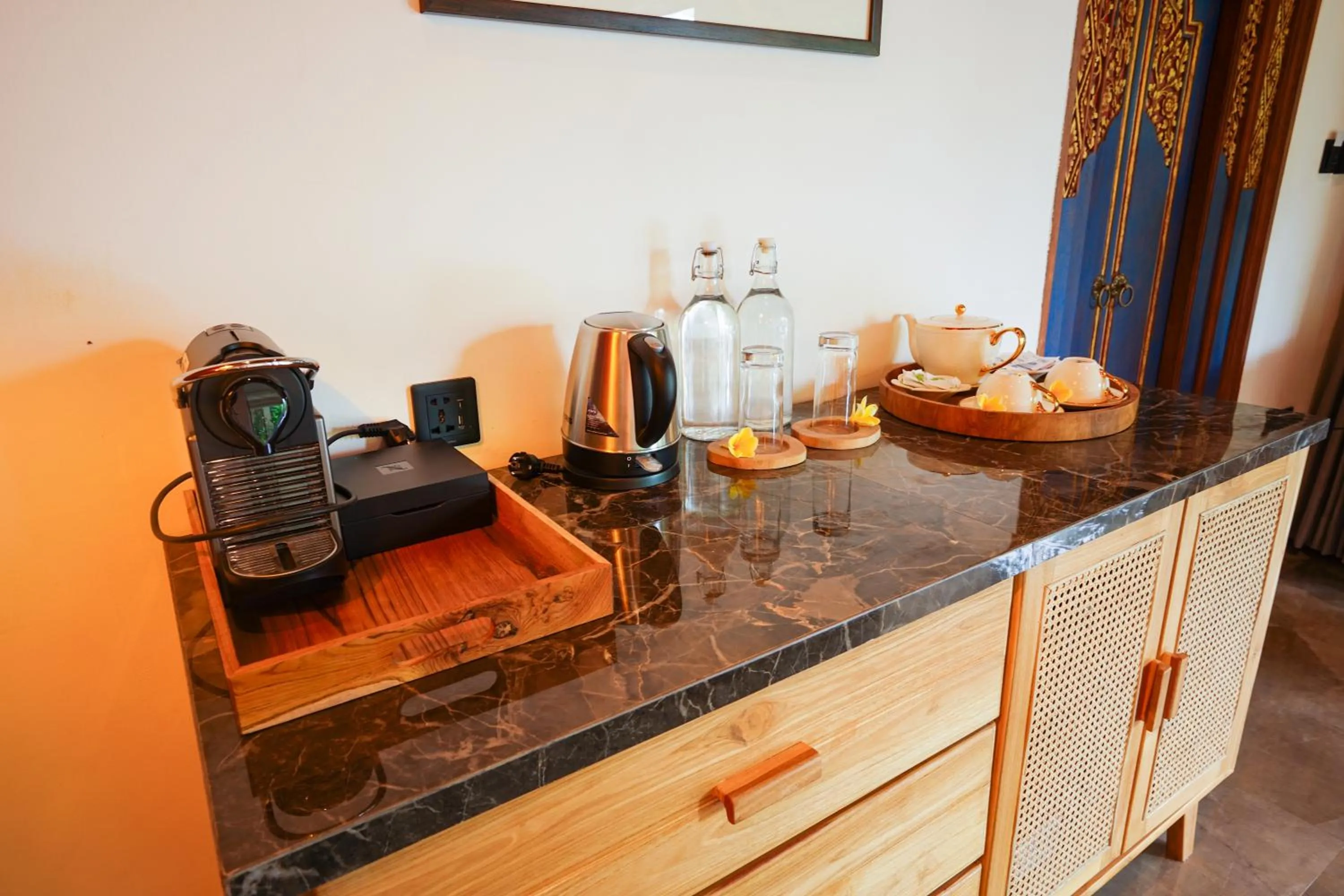 Coffee/tea facilities in The Allure Ubud Villas & Spa crafted by freshWater Asia