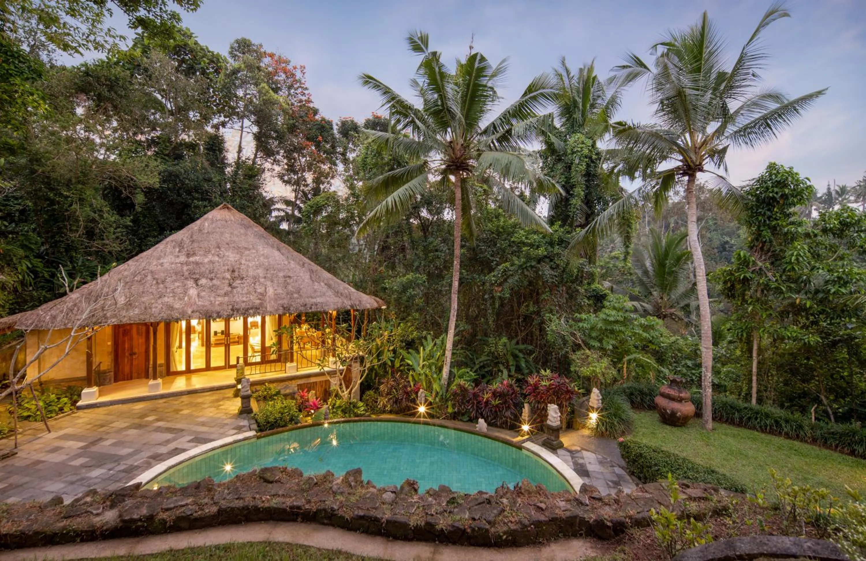 Pool view in The Allure Ubud Villas & Spa crafted by freshWater Asia