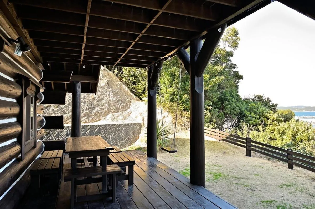 Patio in LOG HOUSE at Shima