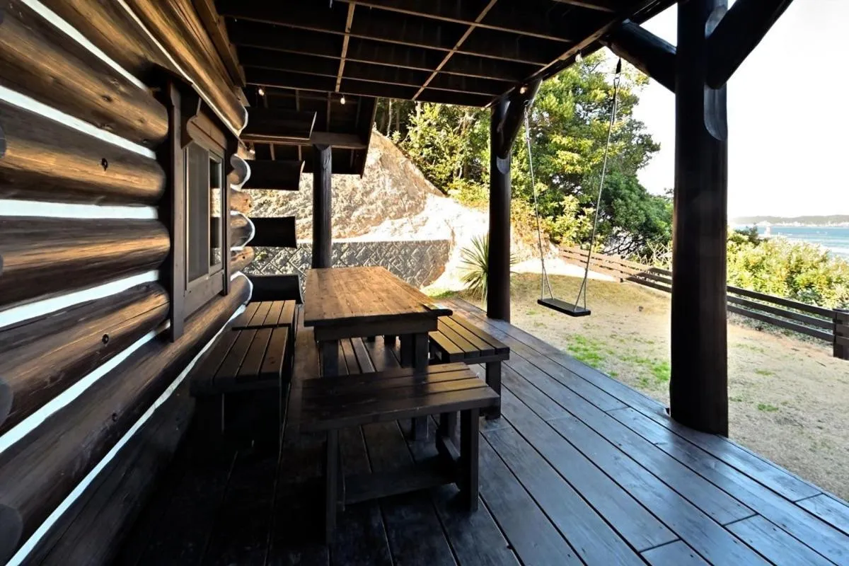 Patio in LOG HOUSE at Shima