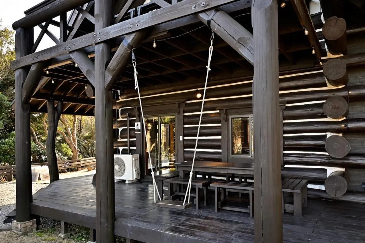 Patio in LOG HOUSE at Shima