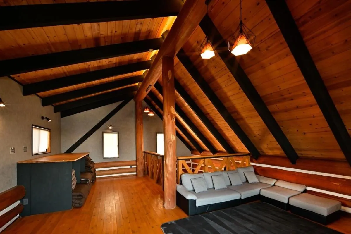 Living room in LOG HOUSE at Shima