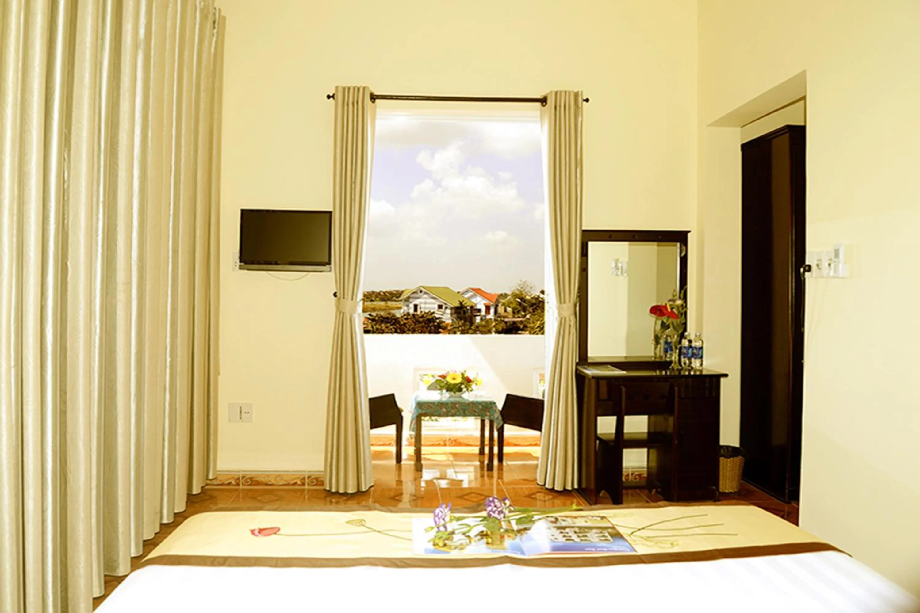 Balcony/Terrace, Bed in Bamboo Garden Homestay