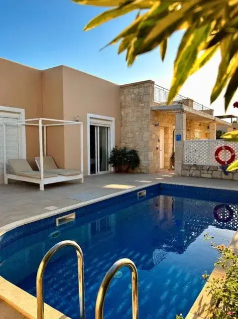 Pool view in Azure Beach Villas Pool view in Azure Beach Villas