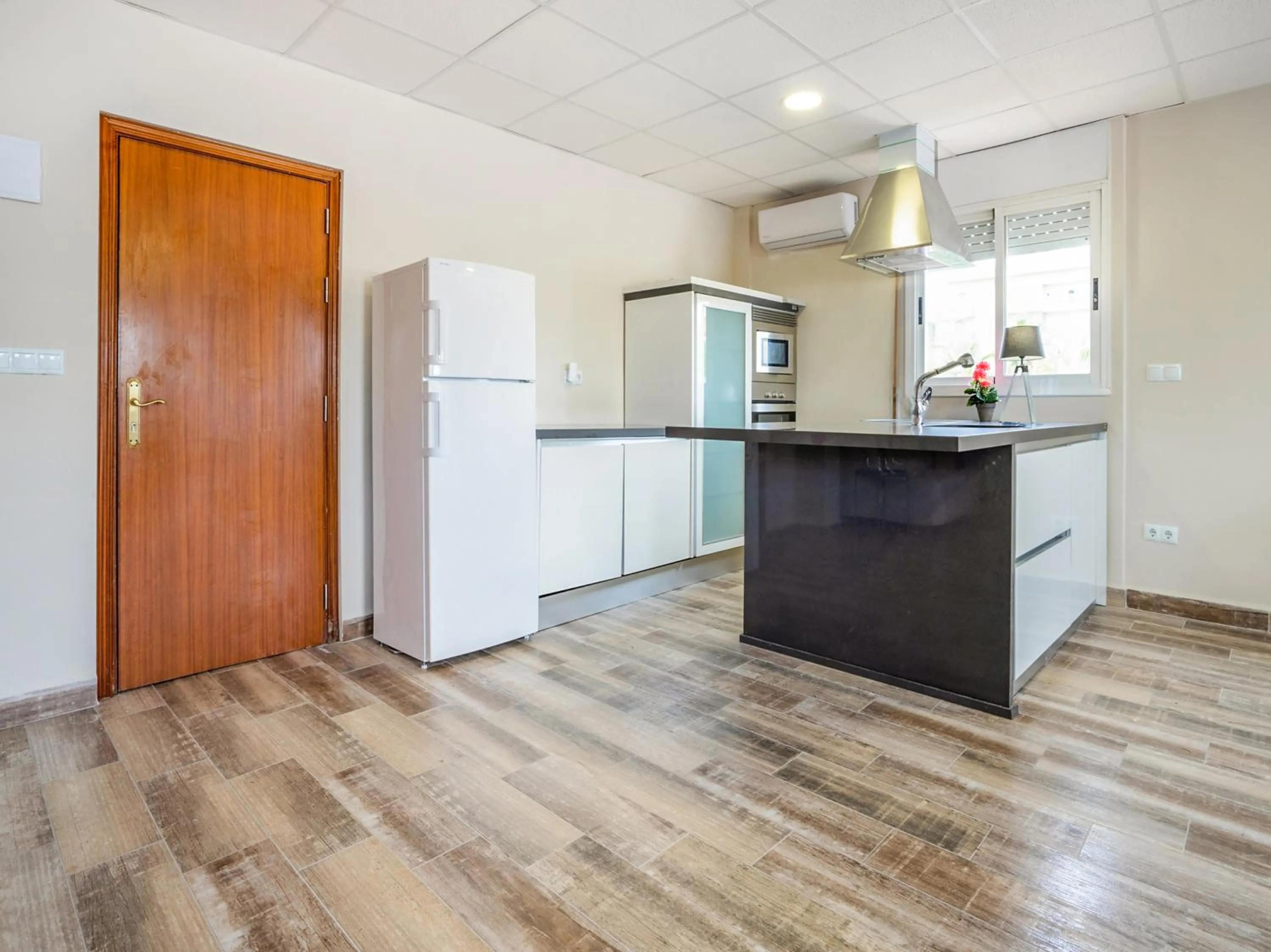 Kitchen or kitchenette in Hostal Patio de La Luna