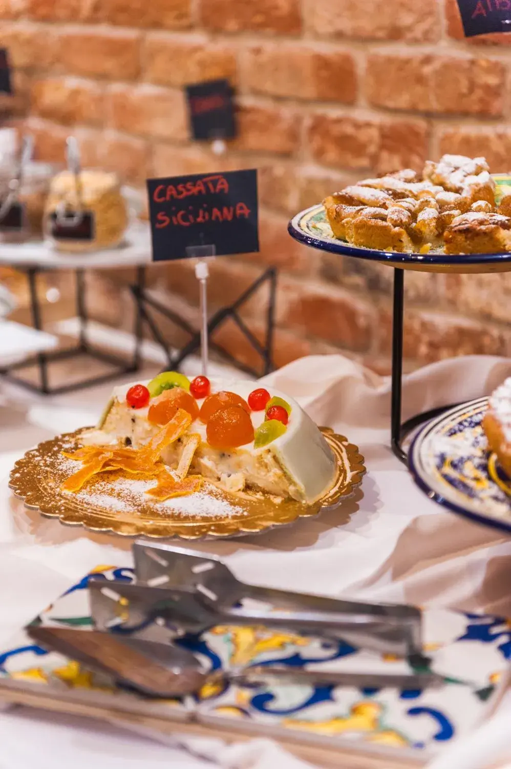 Buffet breakfast in BADIA NUOVA Apart Hotel Buffet breakfast in BADIA NUOVA Apart Hotel