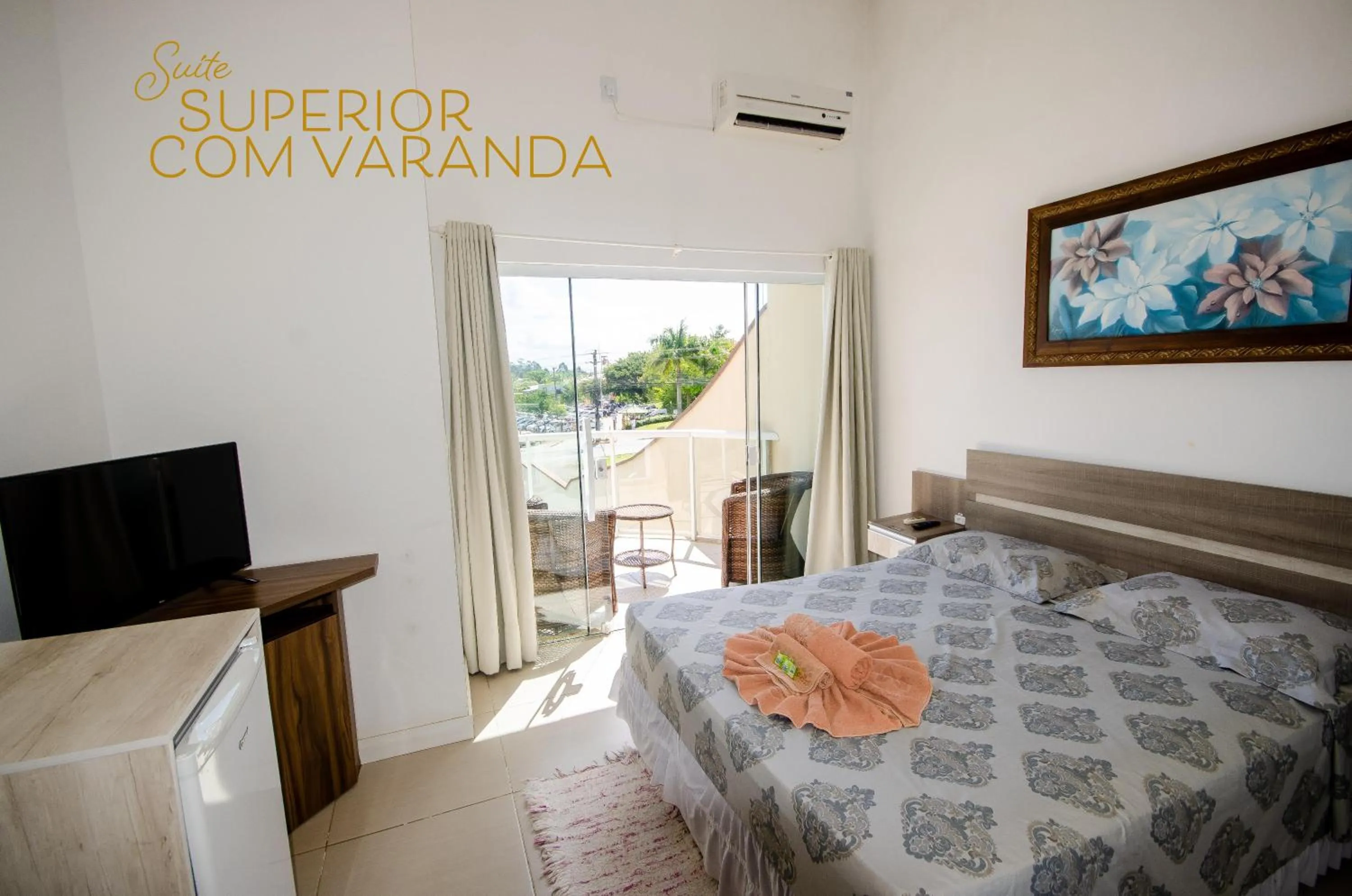 Bed in Pousada Juliane