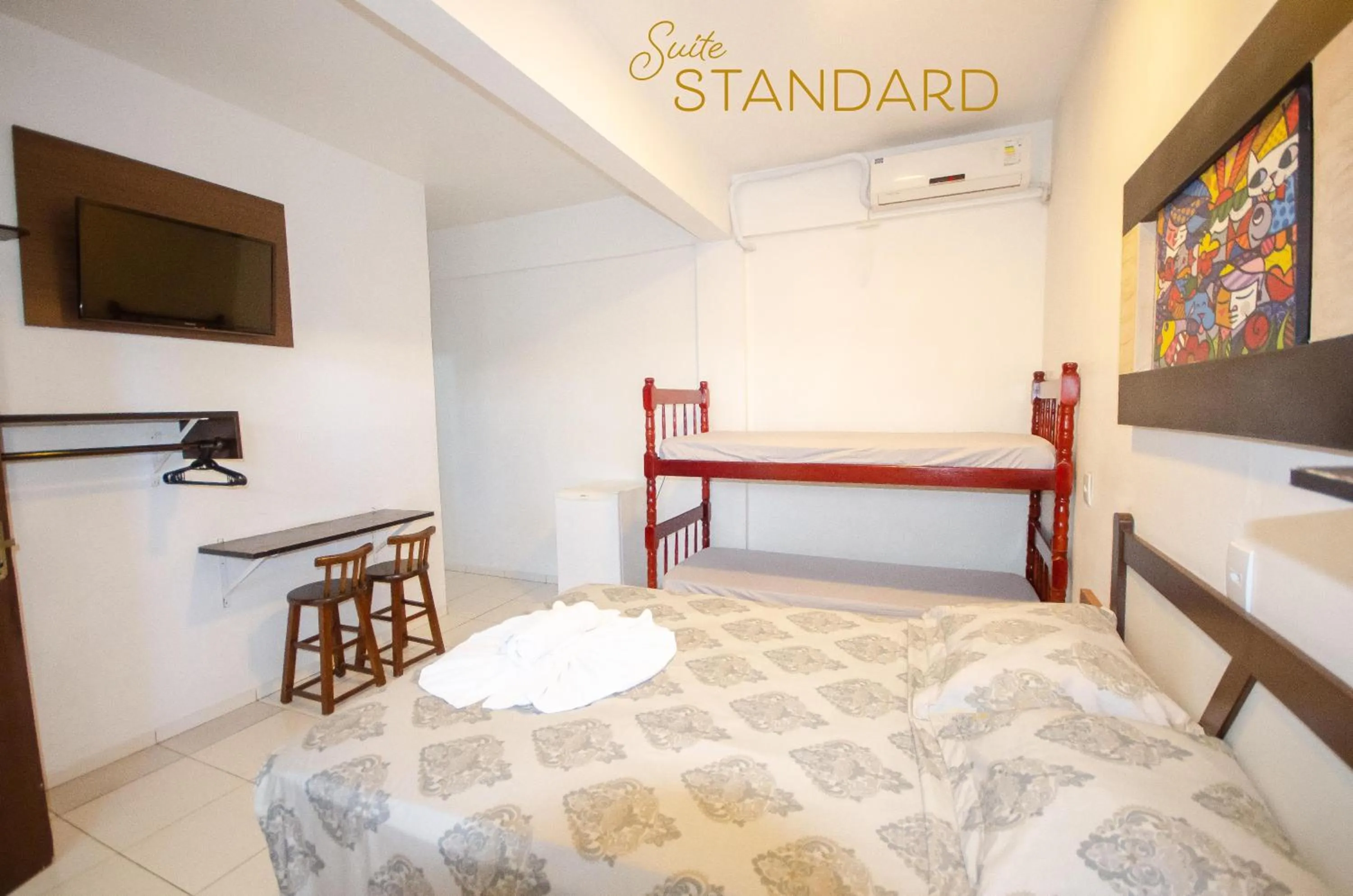 Bed in Pousada Juliane