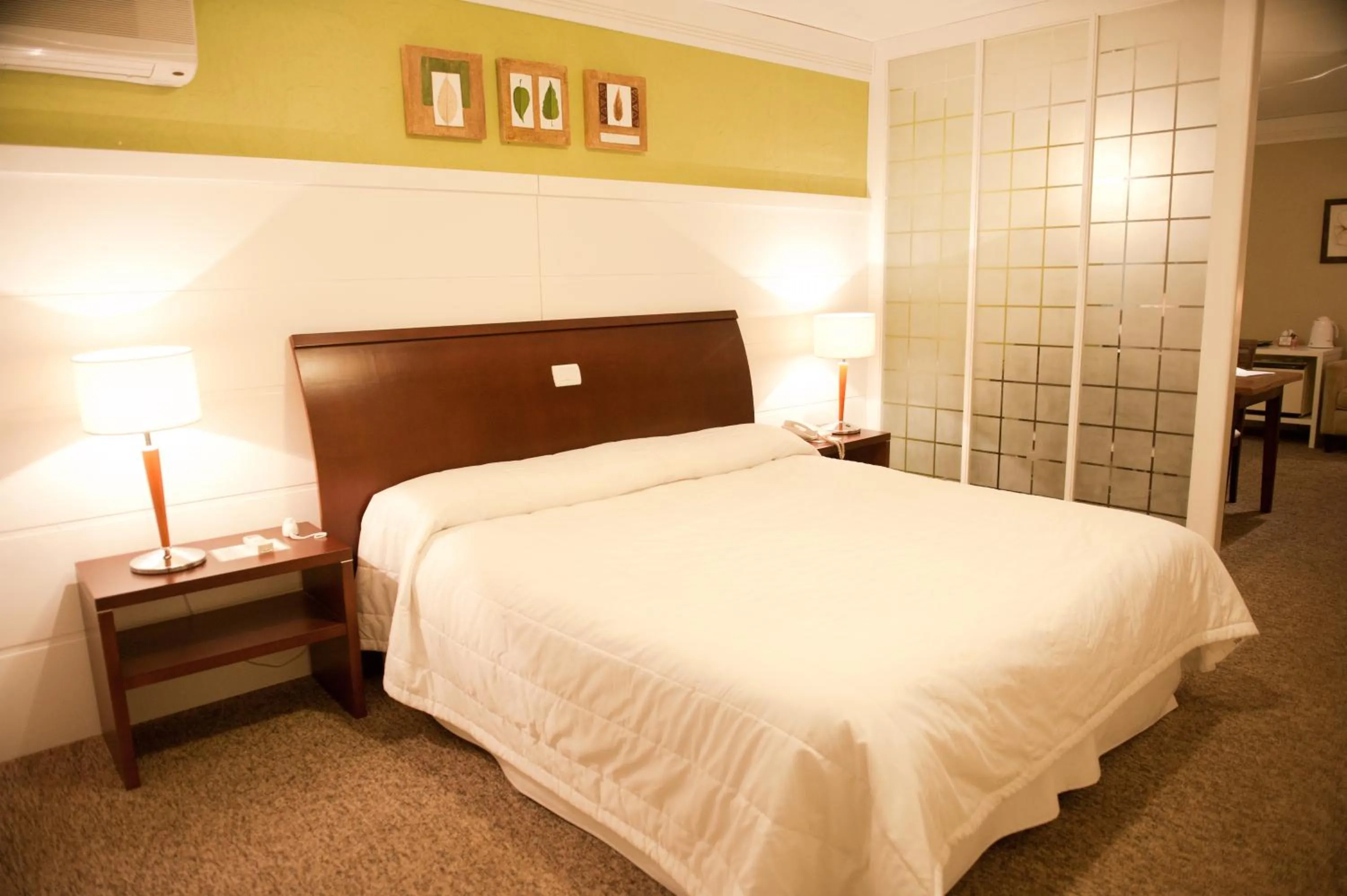 Bed in Maitá Palace Hotel