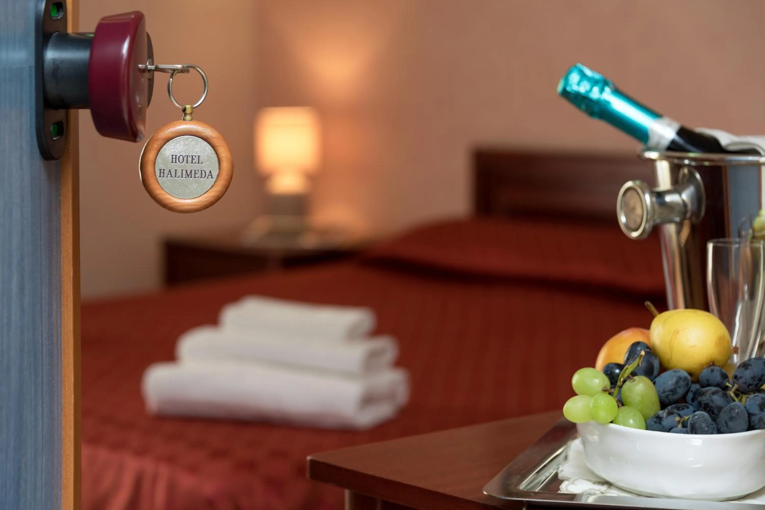 Bed in Hotel Halimeda