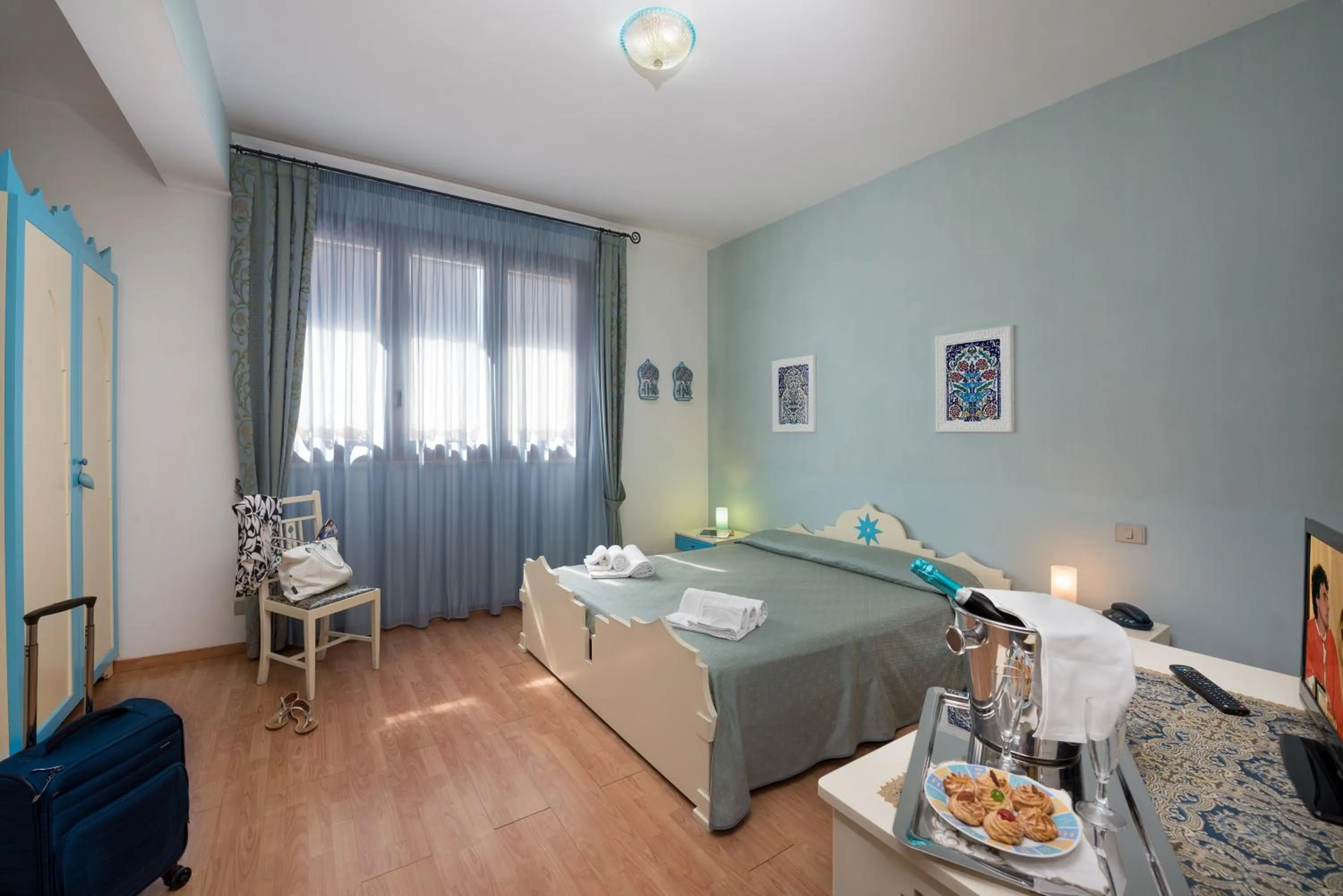 Bed in Hotel Halimeda