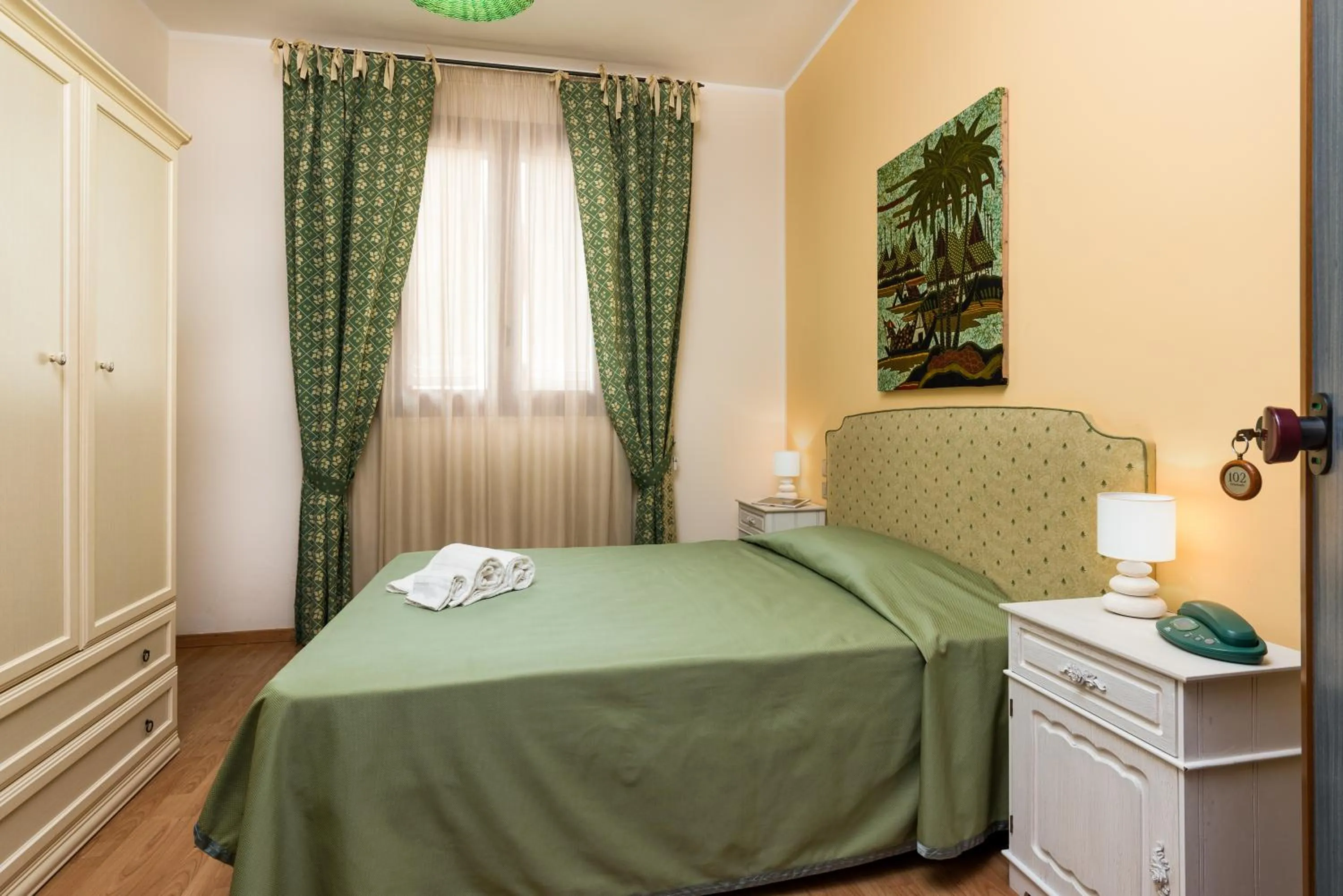 Bed in Hotel Halimeda