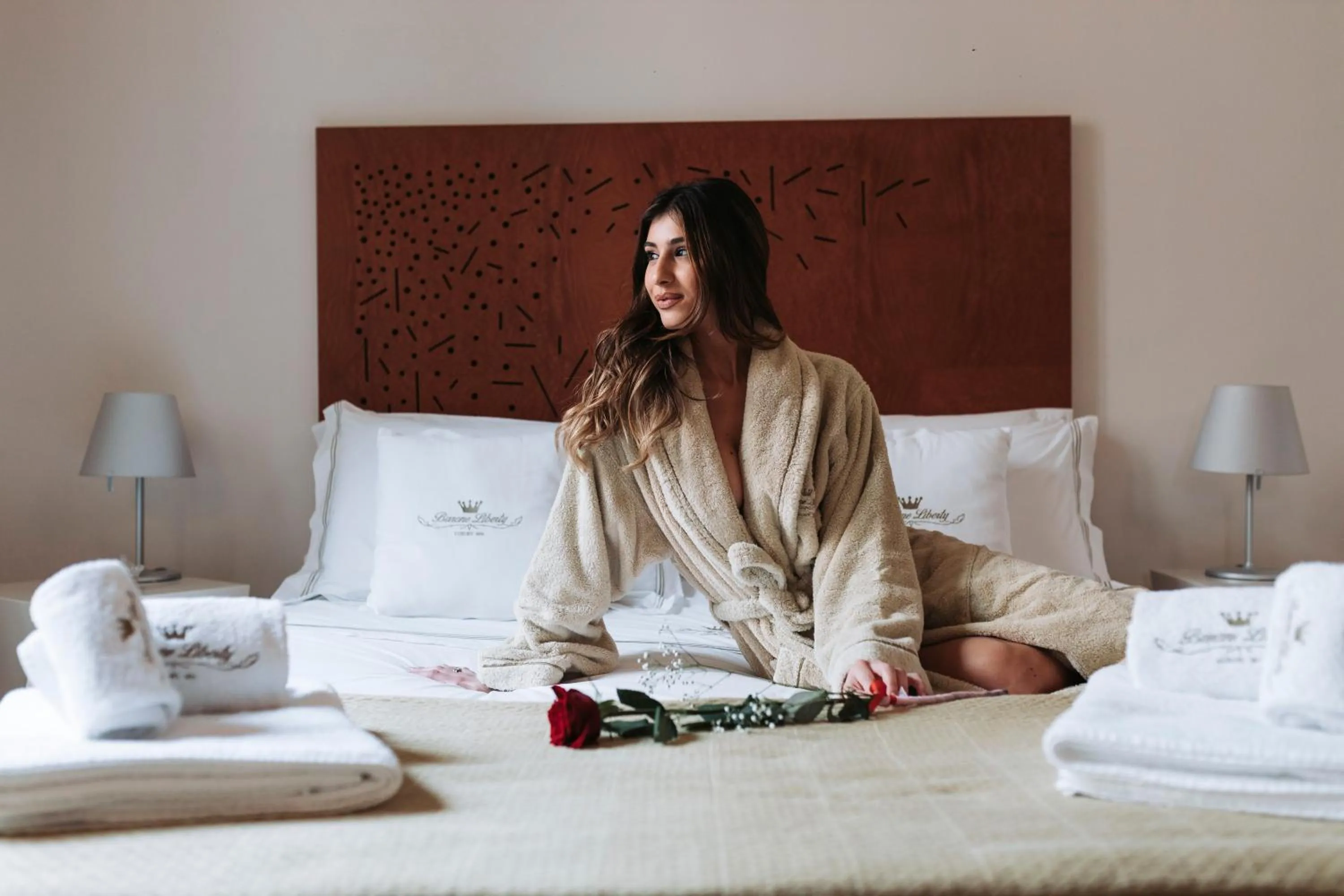 Bed in Barone Liberty & Luxury SPA-Boutique Hotel