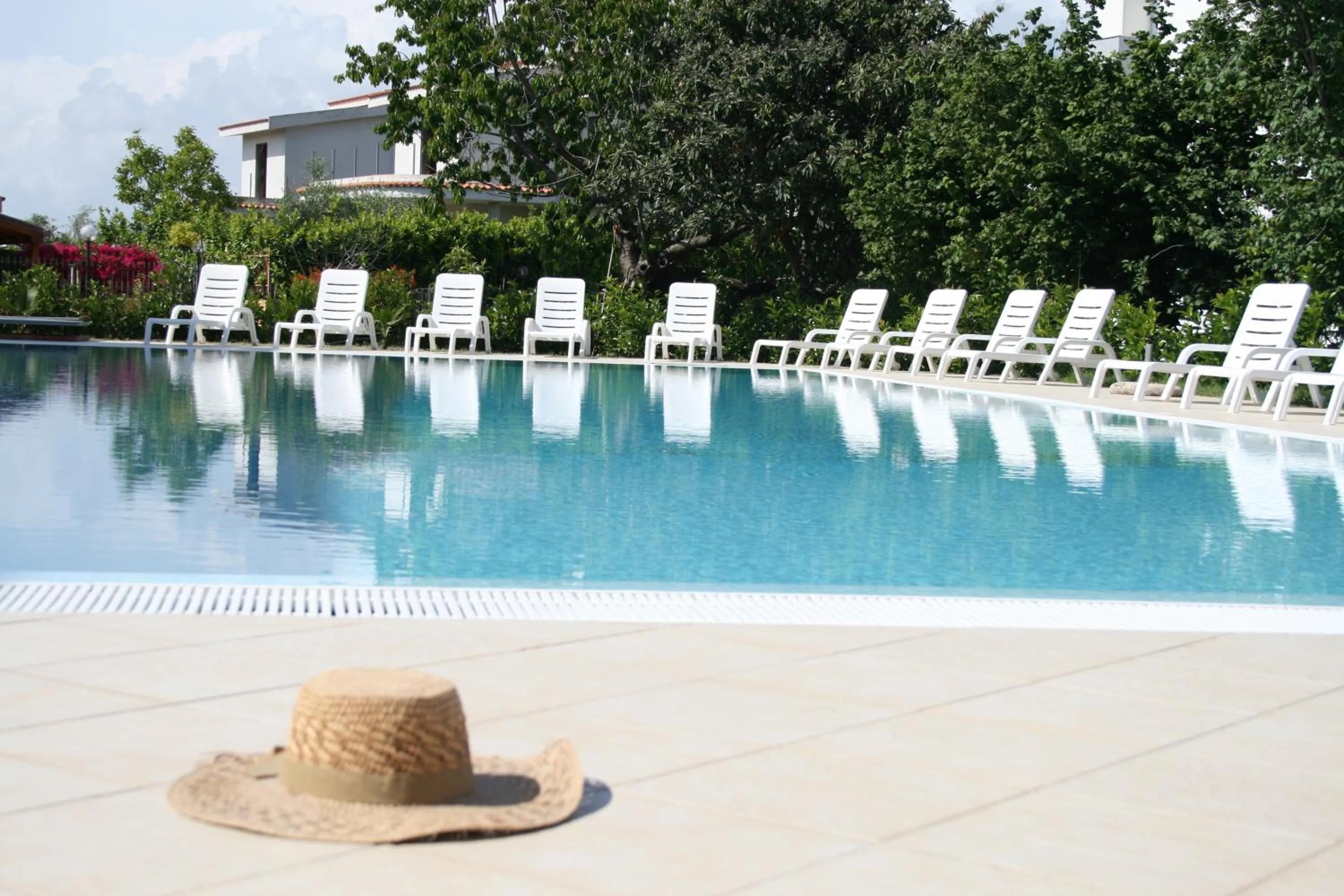Pool view in Hotel Residence Turium