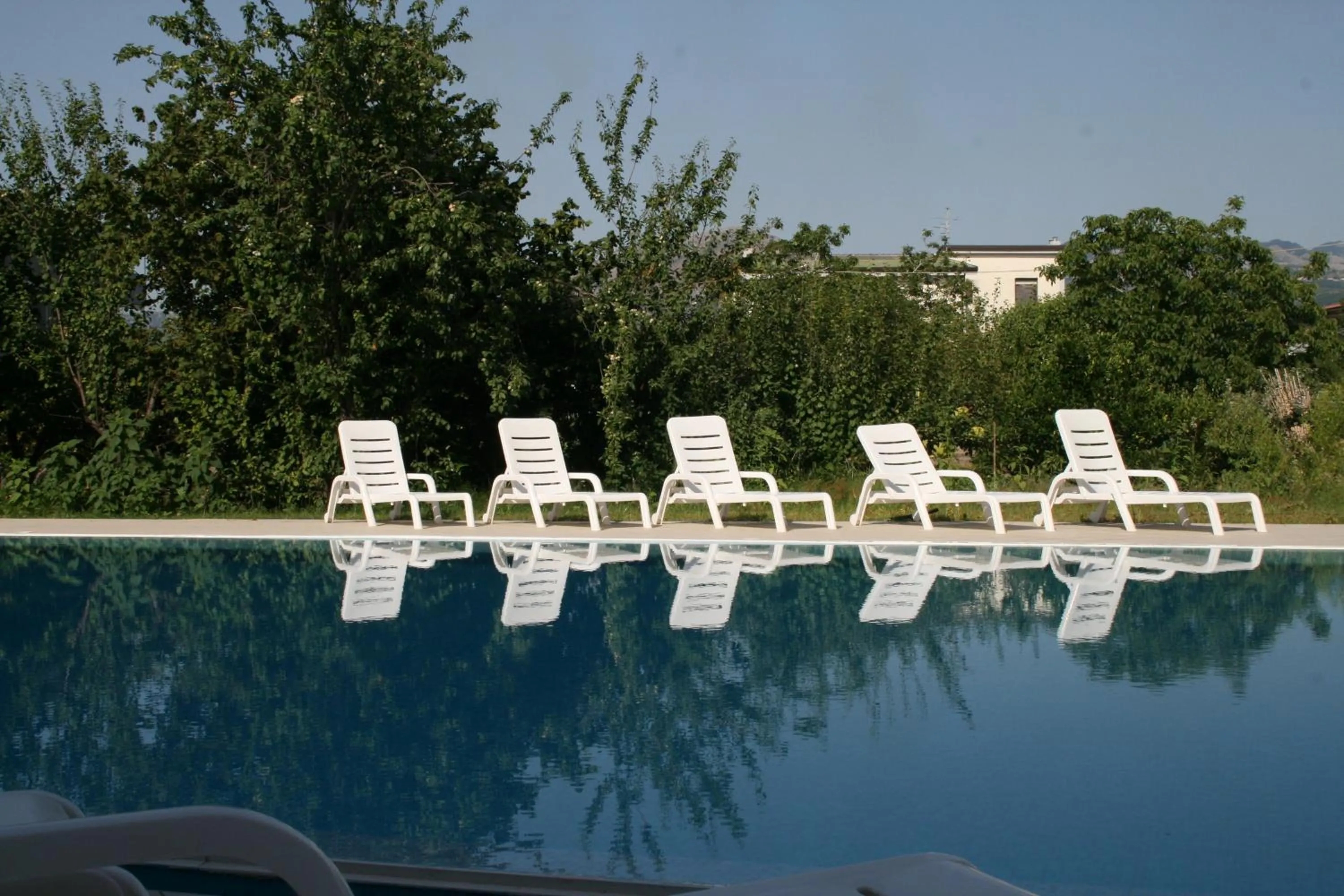 Pool view in Hotel Residence Turium