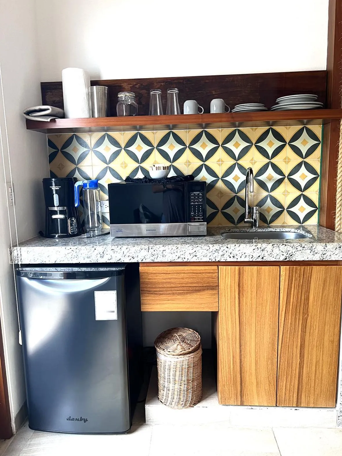 Kitchen or kitchenette in Latino Hotel Boutique