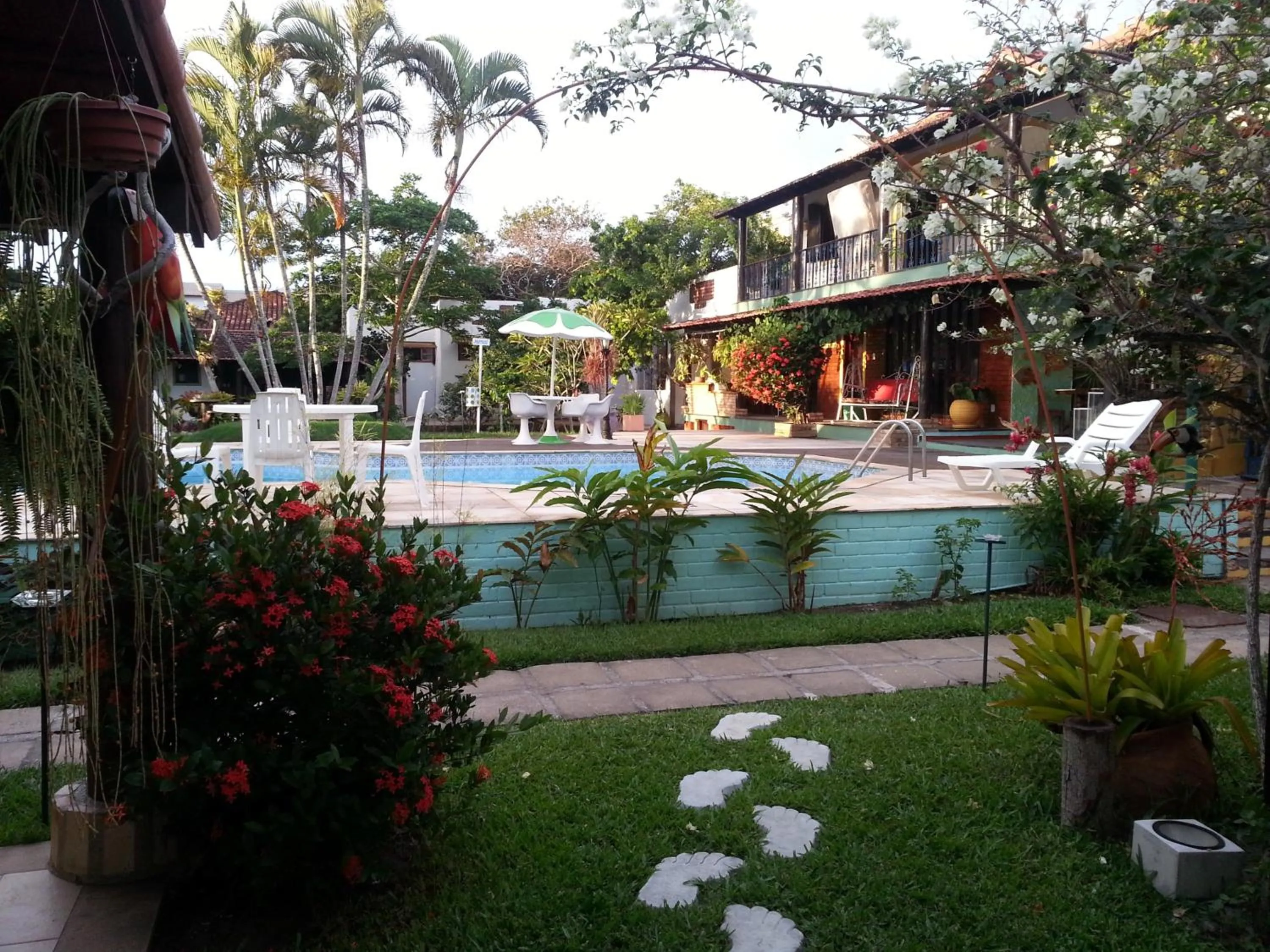 Pool view in Pousada Chez Moi