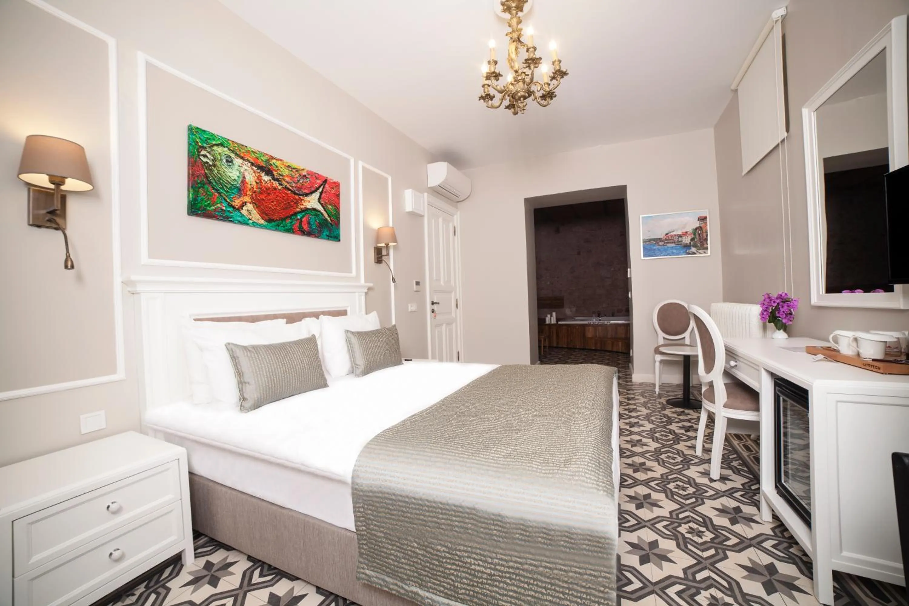 Bed in Triada Hotel Büyükada