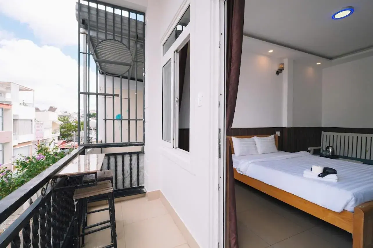 Balcony/Terrace, Bed in Cherry House Đà Lạt Balcony/Terrace, Bed in Cherry House Đà Lạt