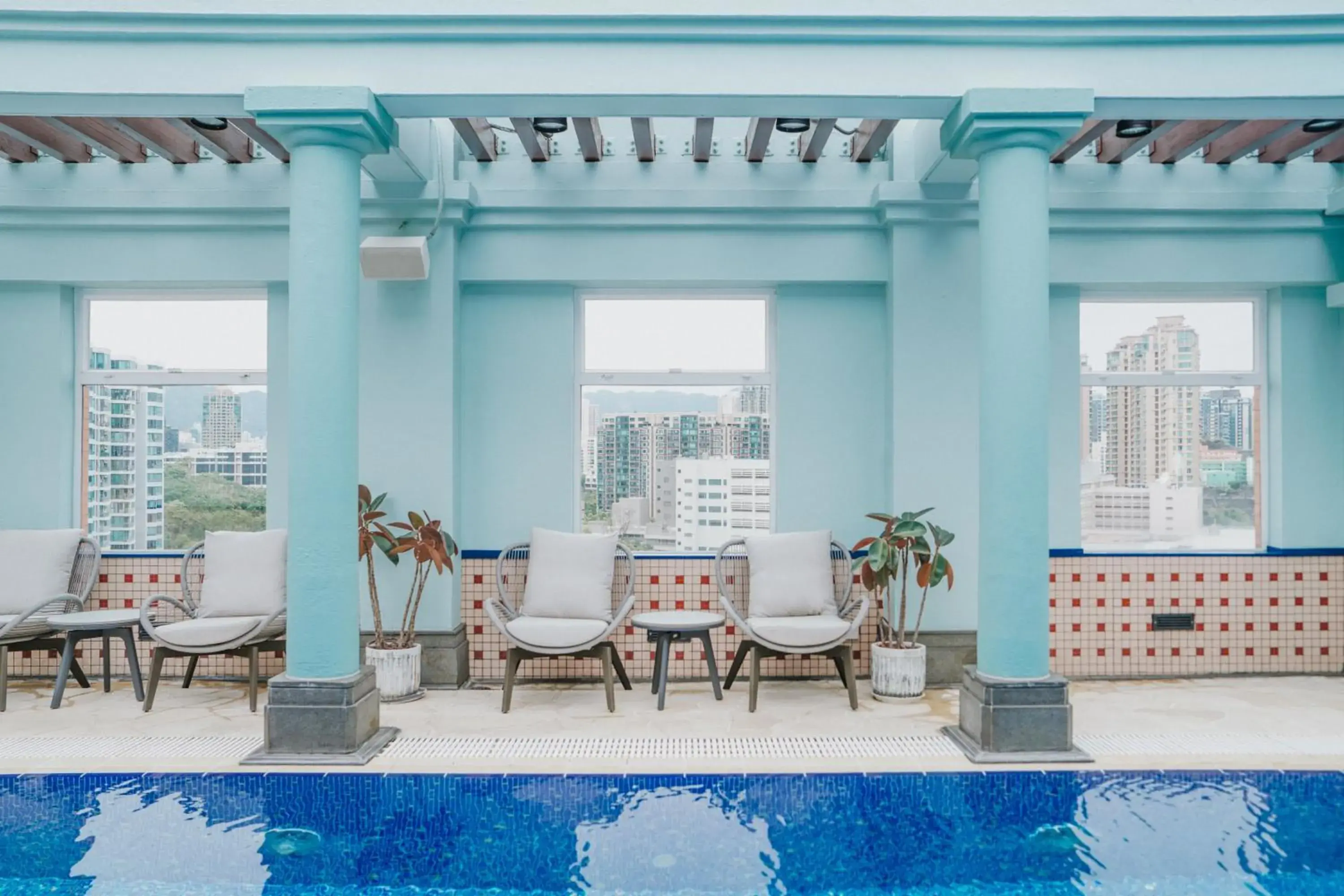 Pool view in Eaton HK Pool view in Eaton HK