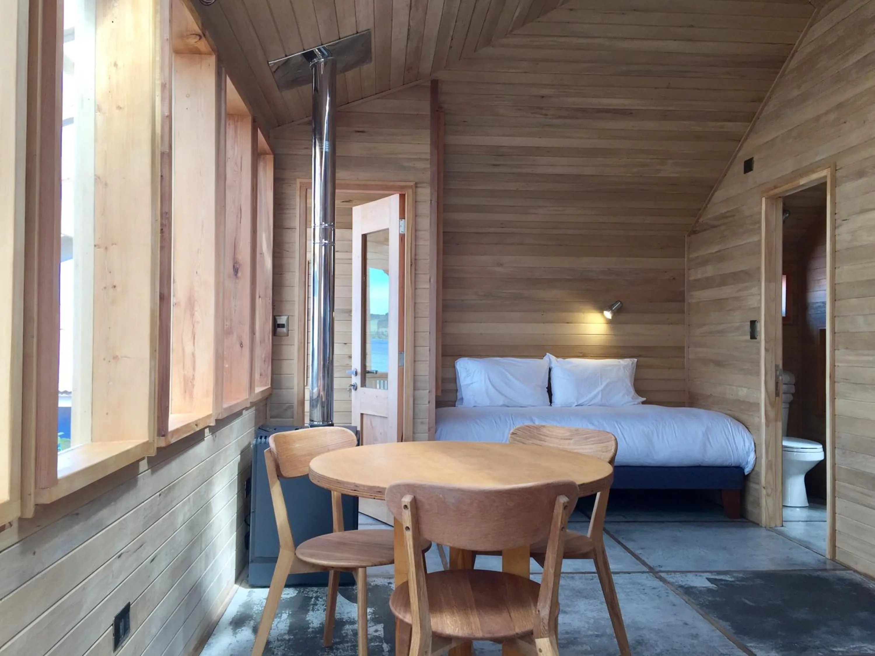 Bed in Palafito Azul Apart Hotel