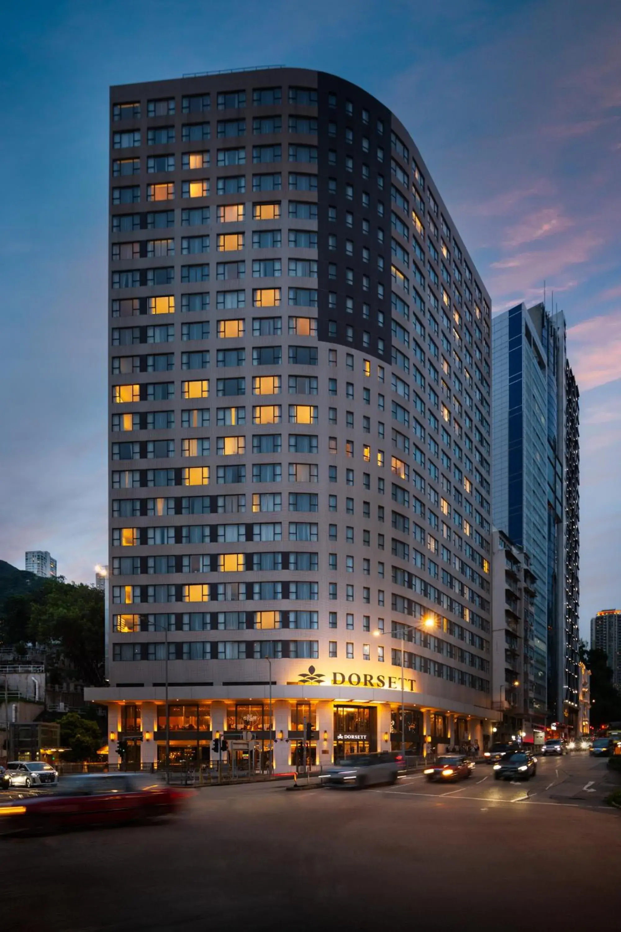 Property building in Dorsett Wanchai, Hong Kong Property building in Dorsett Wanchai, Hong Kong