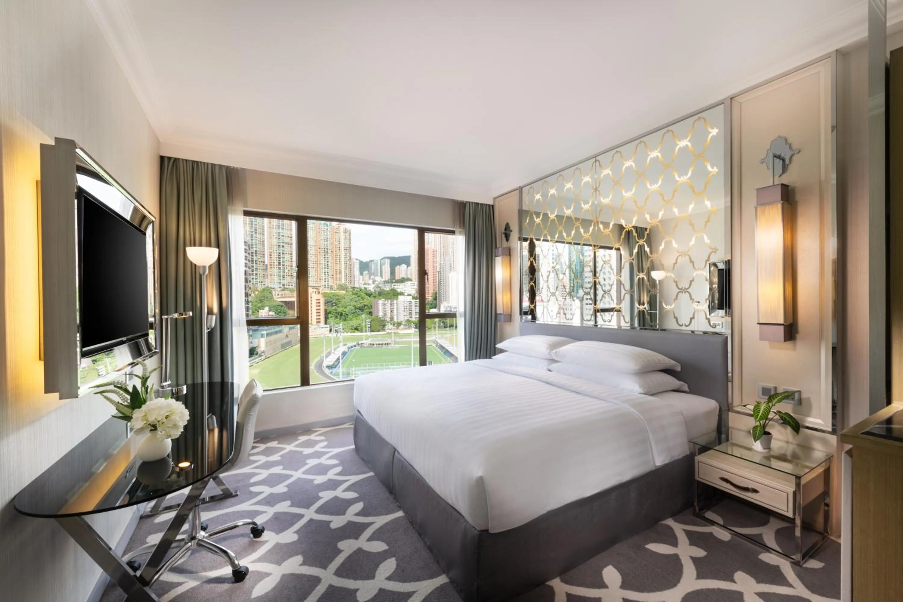 Bed in Dorsett Wanchai, Hong Kong