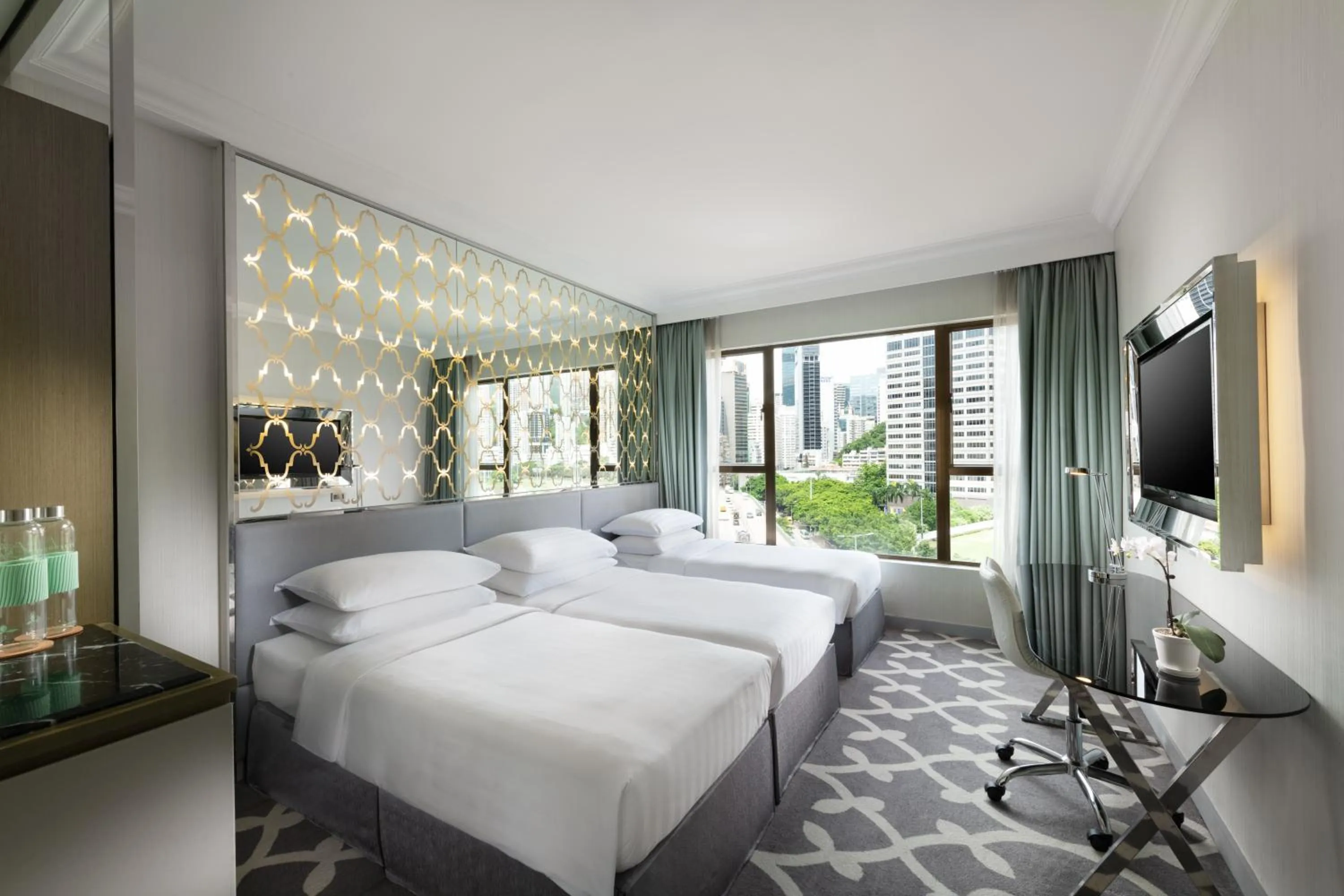 Bed in Dorsett Wanchai, Hong Kong