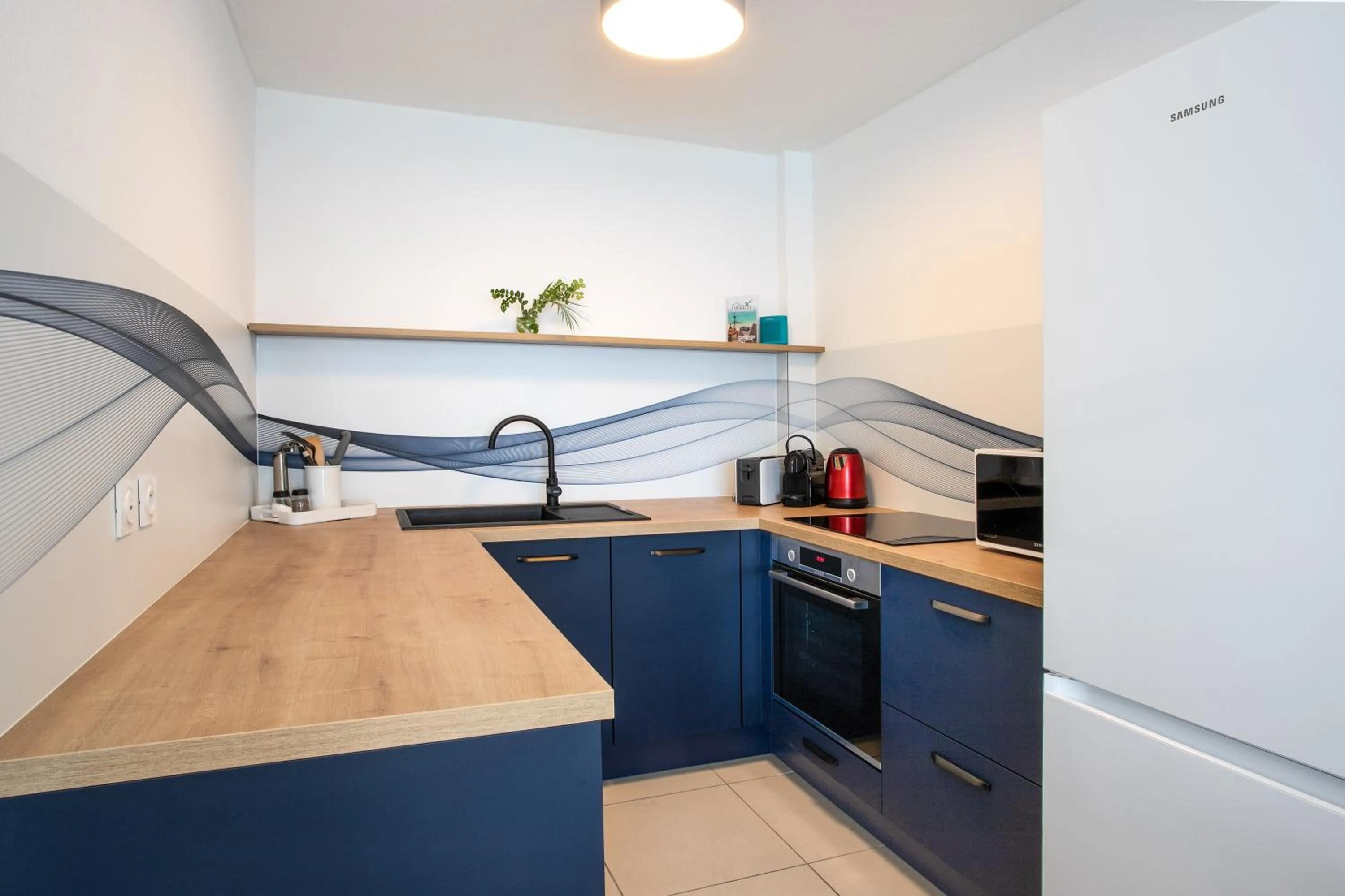 kitchen in Bleu Emeraude Hotel