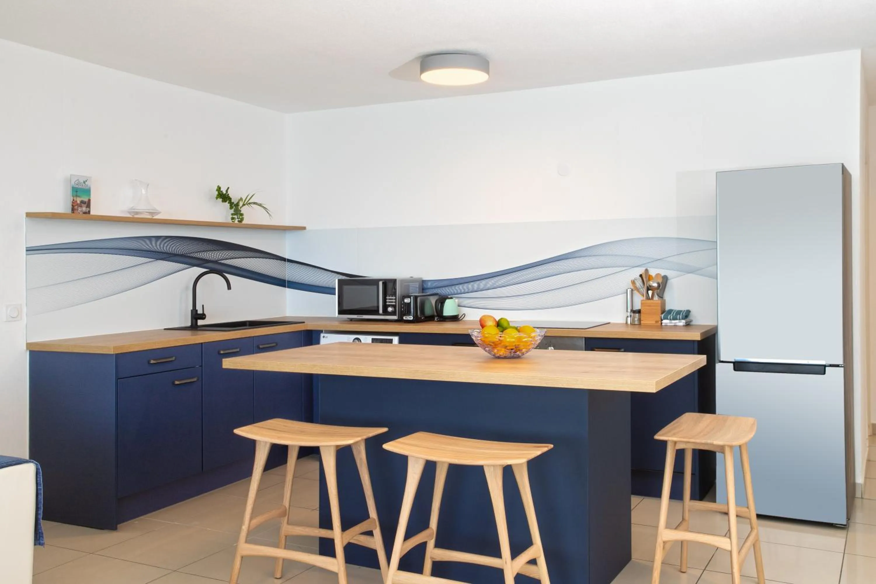 kitchen in Bleu Emeraude Hotel